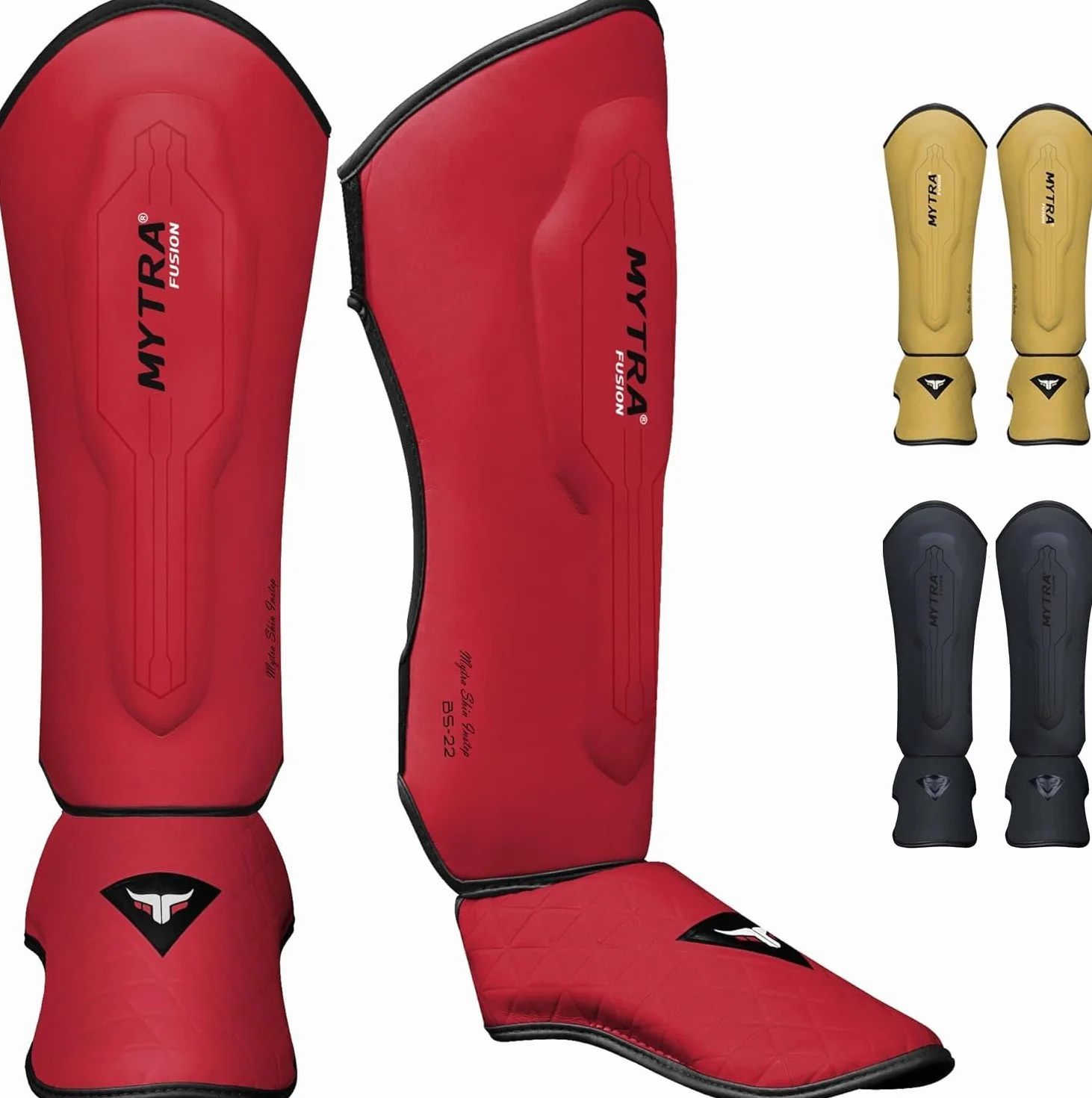 Mytra Fusion Ochraniacze na piszczele MMA Muay Thai Kickboxing BJJ Boks