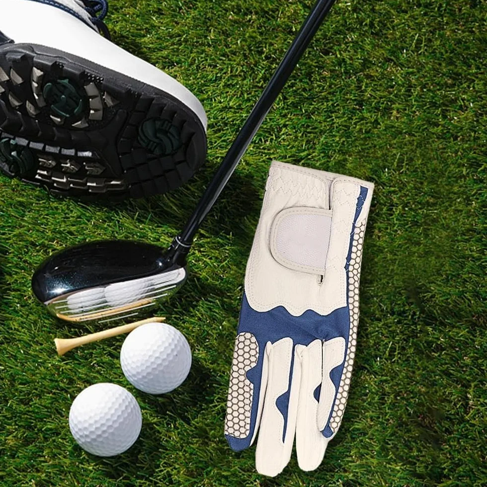 MiOYOOW Rękawice golfowe, oddychające rękawice golfowe dla leworęcznych, antypoślizgowe, oddychające dla mężczyzn