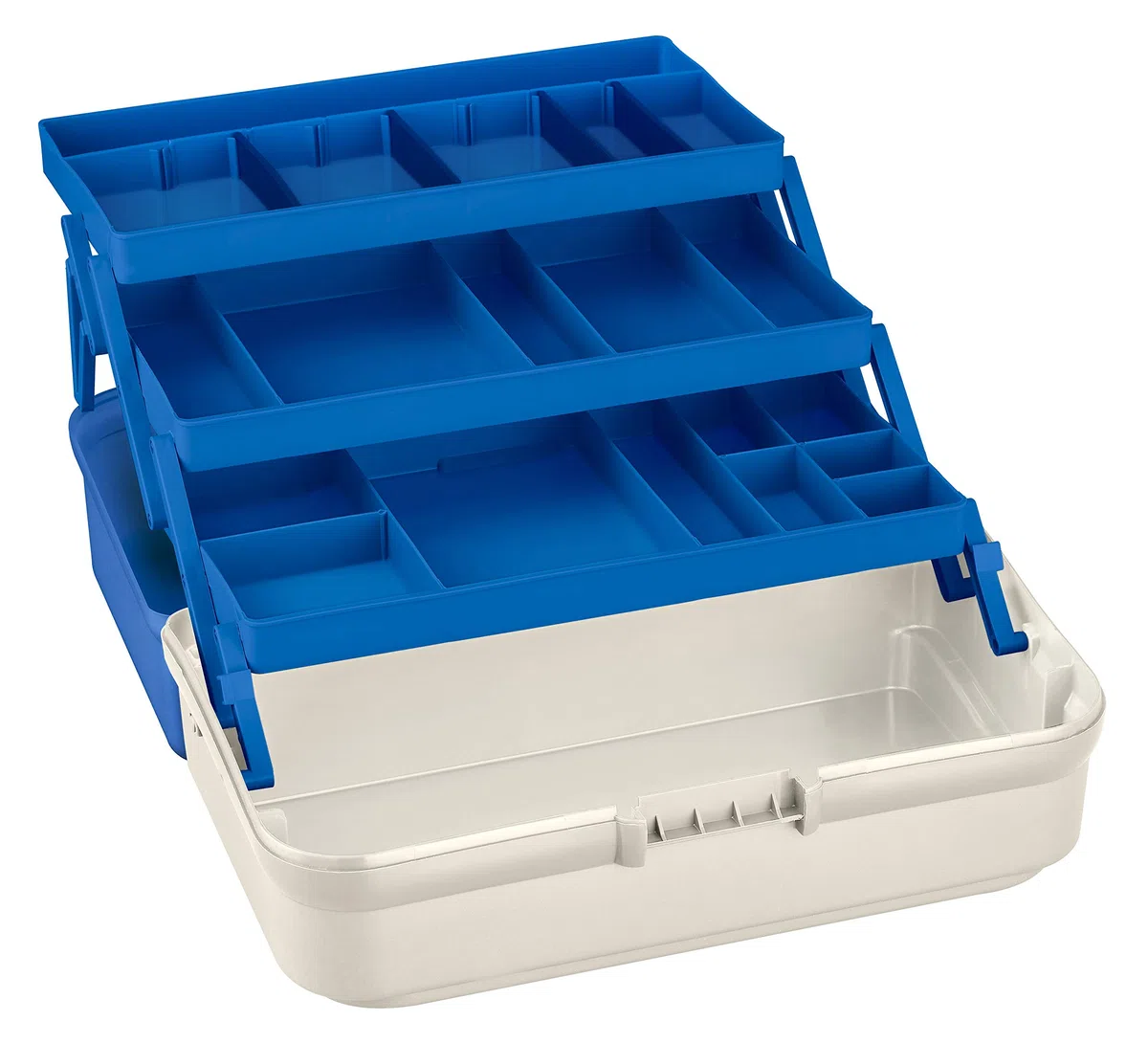145585, Aktówka wędkarska Unisex Dorosły, Biały i Niebieski, 396 x 235 x 203 mm