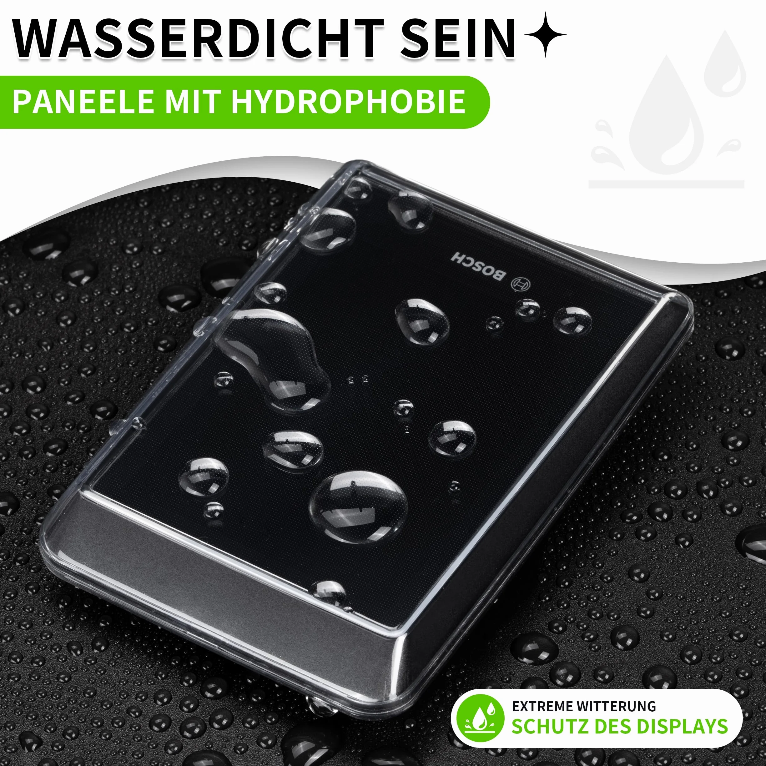 Do Bosch Kiox 500 (BHU3700) pokrowiec ochronny na wyświetlacz z kieszenią neoprenową | ochrona wyświetlacza roweru elektrycznego | przezroczysty i wodoszczelny | ochrona przed uderzeniami i