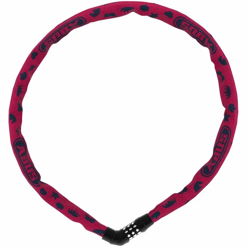 ABUS Steel-O-Chain 4804C/75 zapięcie rowerowe łańcuchowe stalowe 75 cm poziom bezpieczeństwa 3 różowy