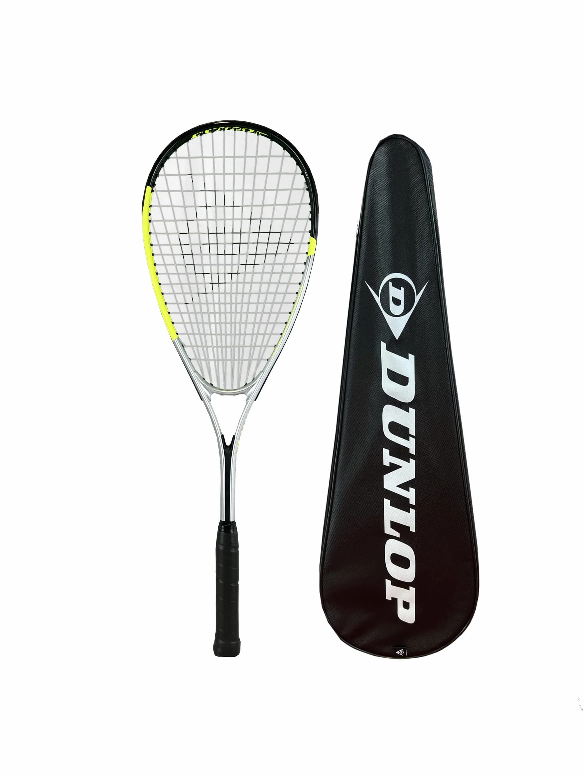 Dunlop Hyper Squash rakieta z pełnym pokrowcem ochronnym (różne modele)