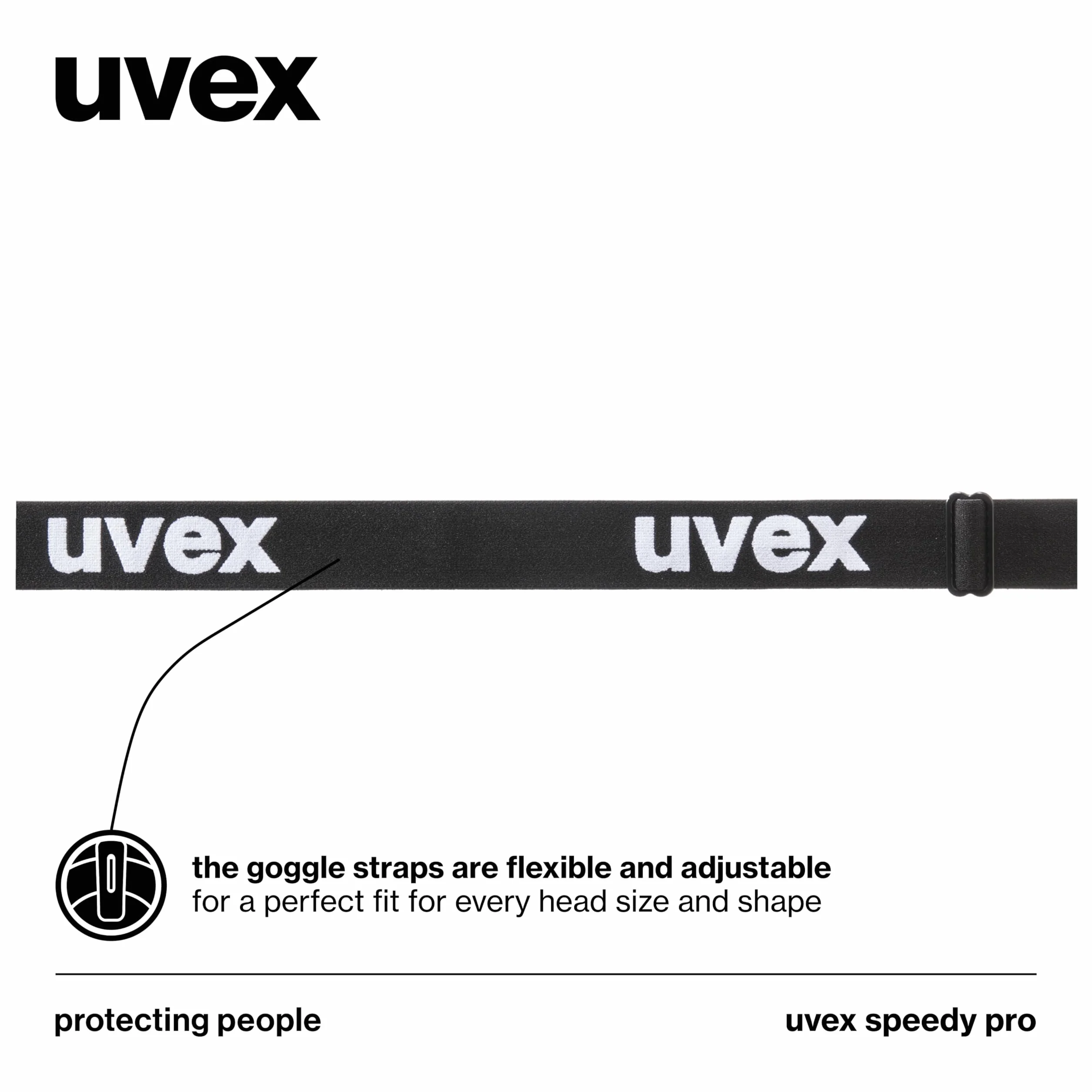 uvex speedy pro - gogle narciarskie dla dzieci - wzmacniające kontrast - powiększony zakres widzenia bez efektu zaparowania - white/lasergold - one size