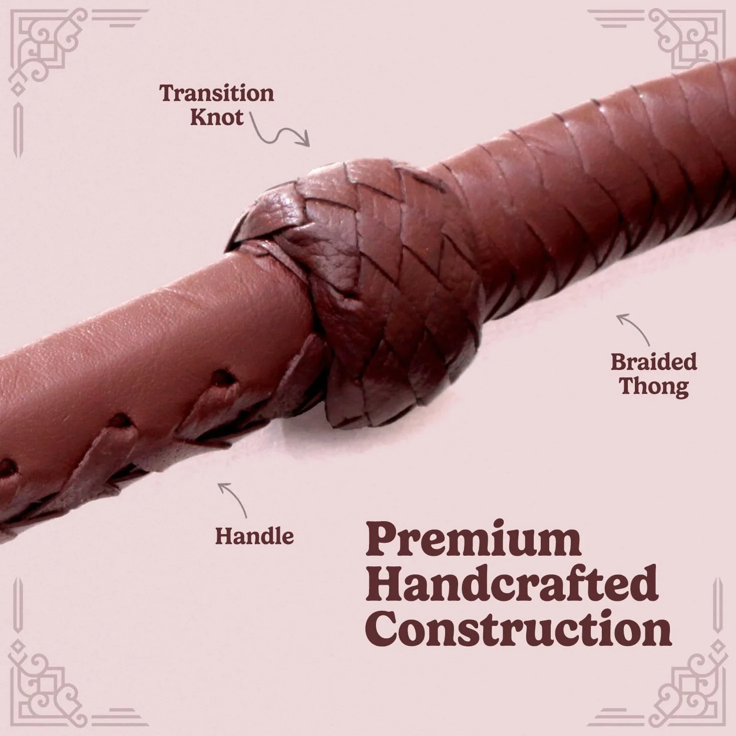 Indiana Jones styl 15 stóp 8 warkocz ciemnobrązowy skórzany bulwhip prawdziwa skóra bydlęca bull whip