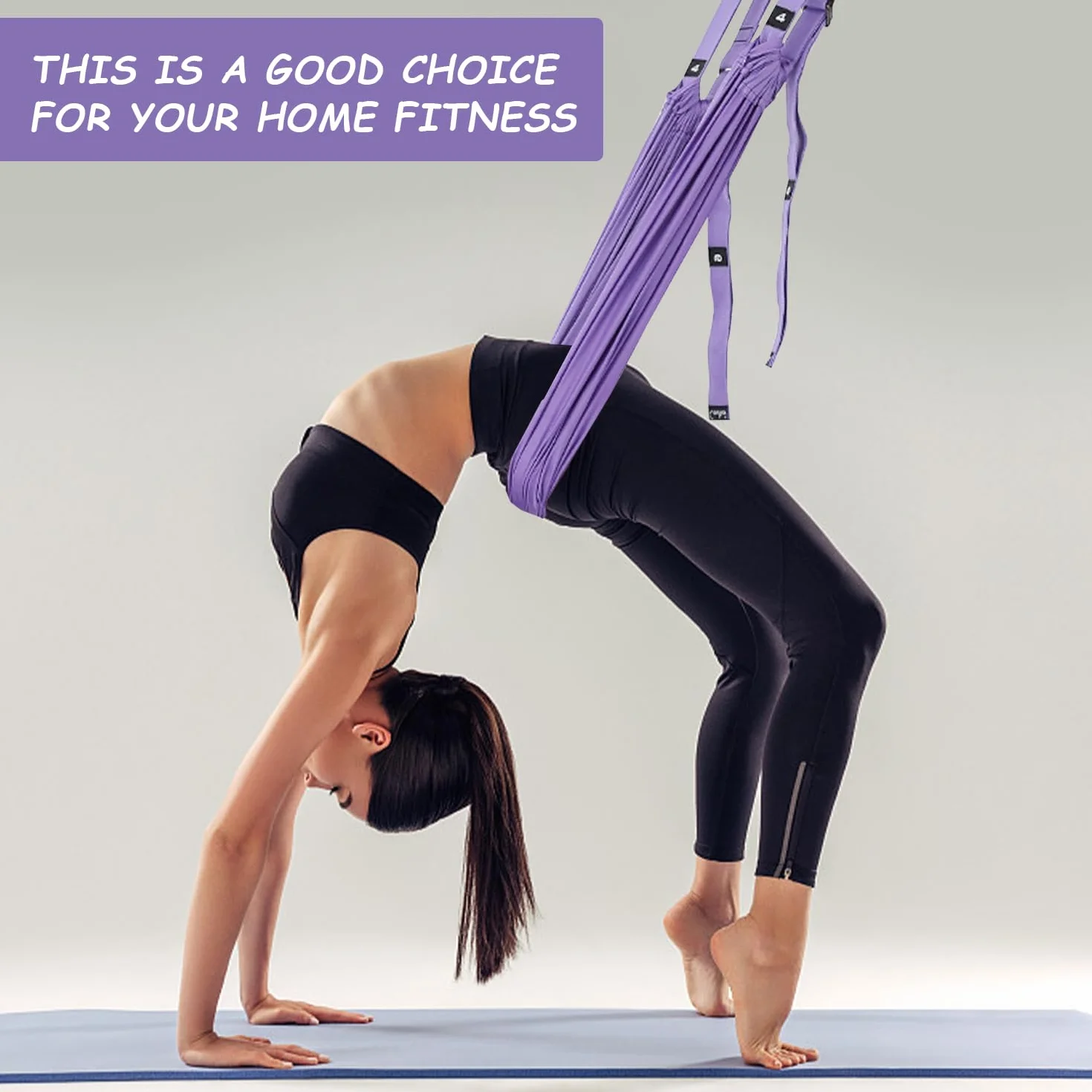 Damskie akcesoria treningowe do jogi – wiszący pasek stretch do pilatesu