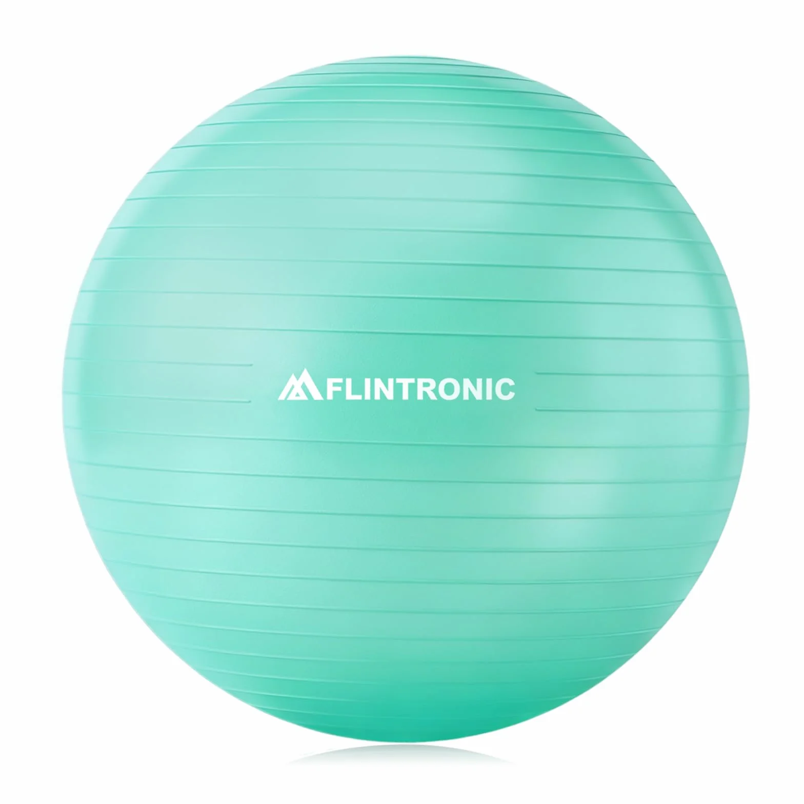 flintronic 55 cm piłka fitness, odporna na pękanie i stabilność, z pompką, narzędziem do zakręcania pomp, i instrukcją do gimnastyki, jogi, ćwiczeń równowagi, treningu, fitnessu