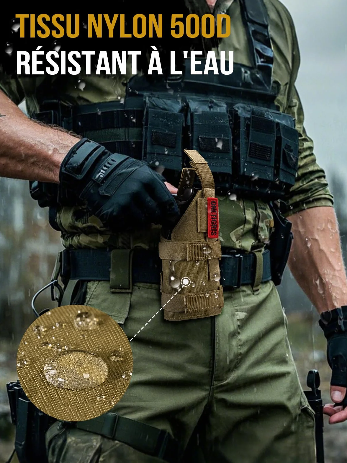 OneTigris 1000D nylonowa kabura na pistolet Molle kabura na pistolet