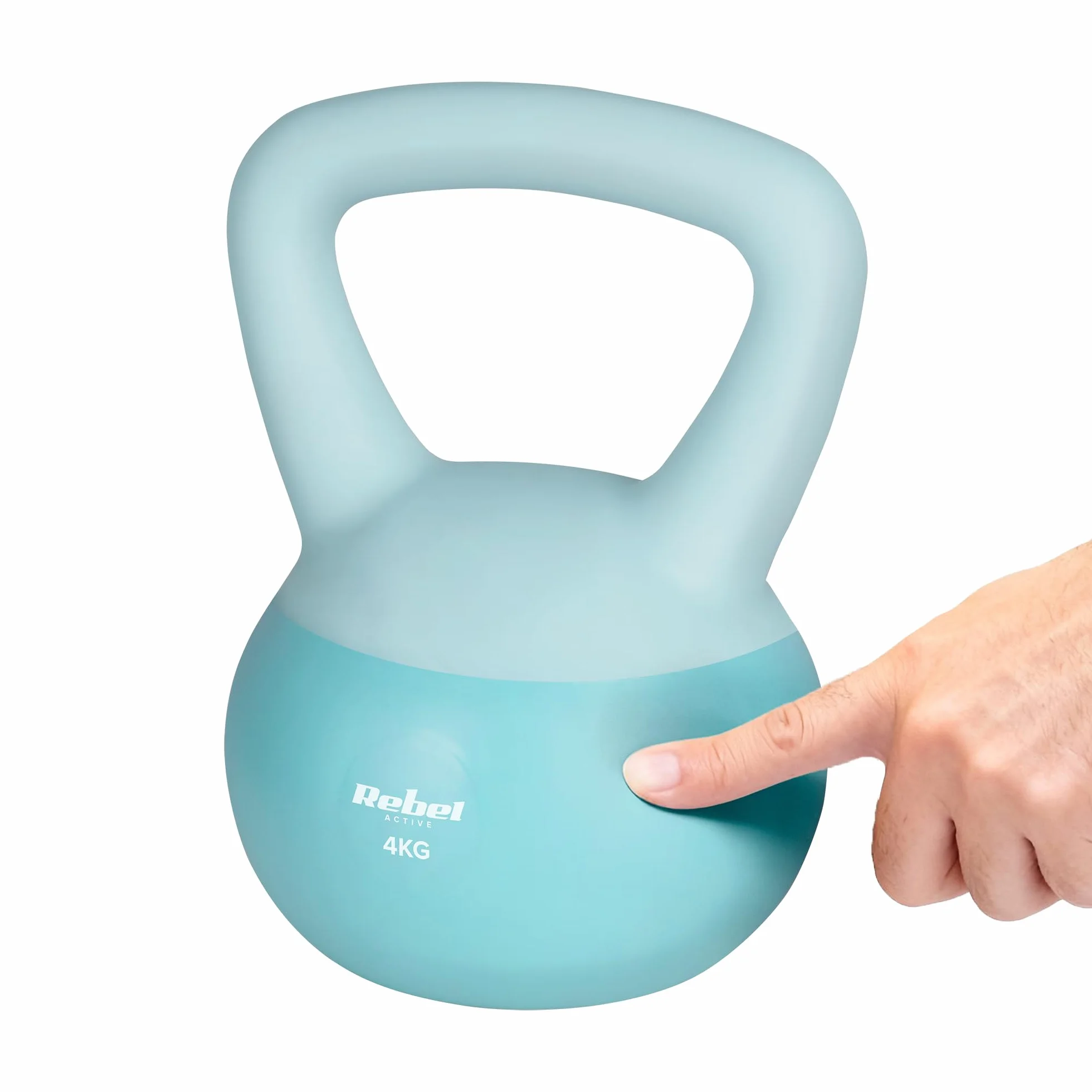 Rebel Soft Kettlebell 4kg PCV Hantel do Fitness