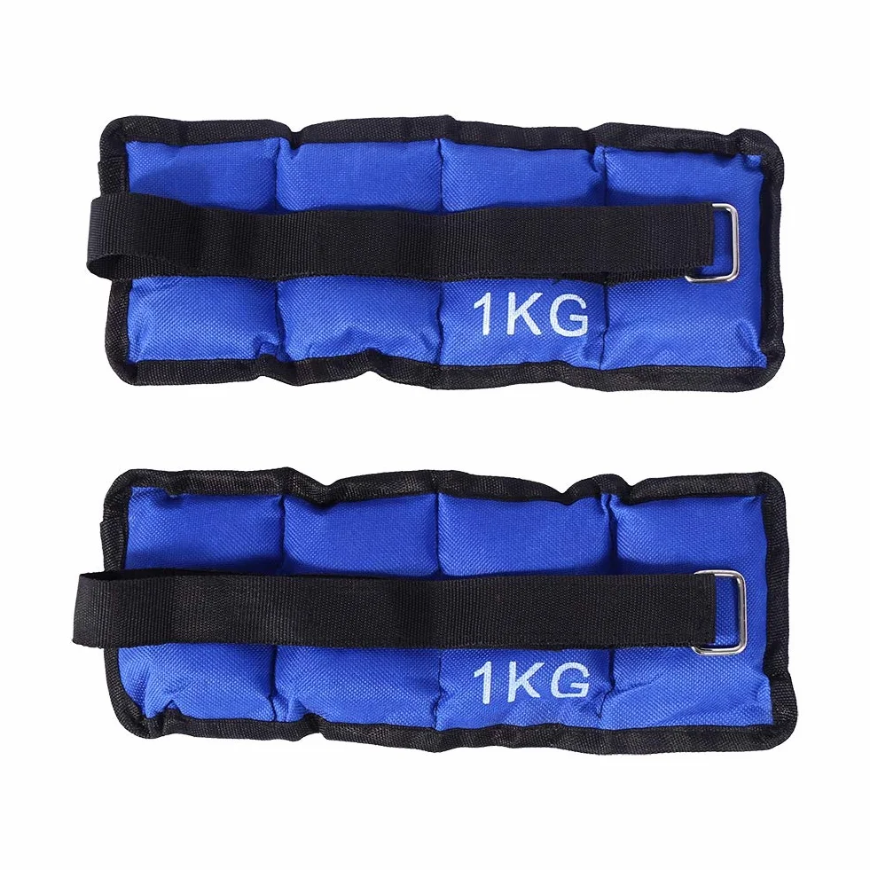 2 szt. obciążników na nadgarstki i kostki, 1 kg, regulowana, obciążniki do kostki/nadgarstka, do fitnessu, ćwiczeń, spacerów, joggingu, siłowni, aerobiku, gimnastyki, niebieskiego