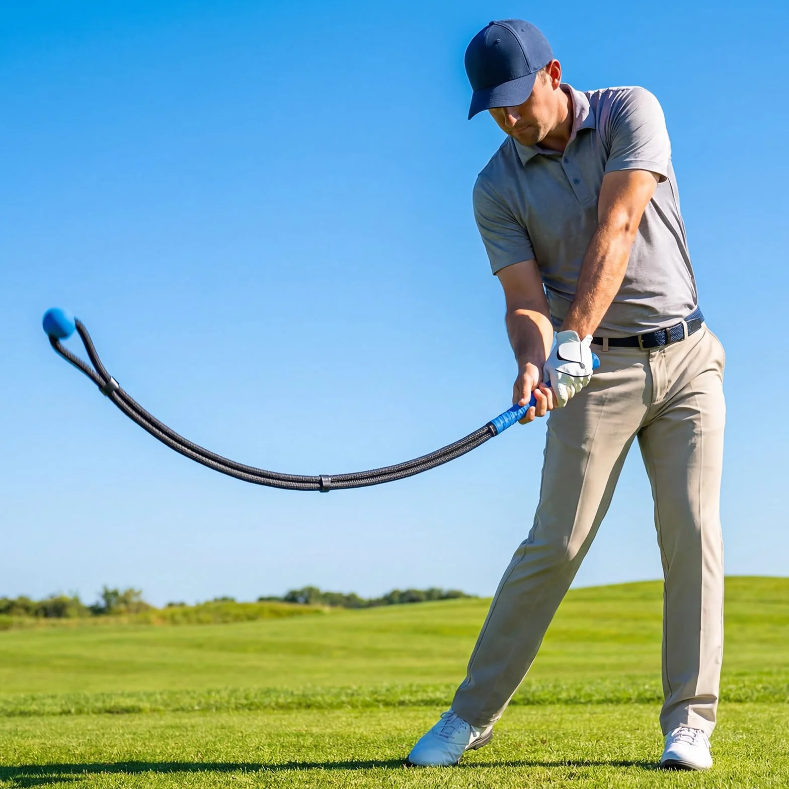 Starvortex Golf Swing Trainer, wysuwany trener zamachowy do treningu