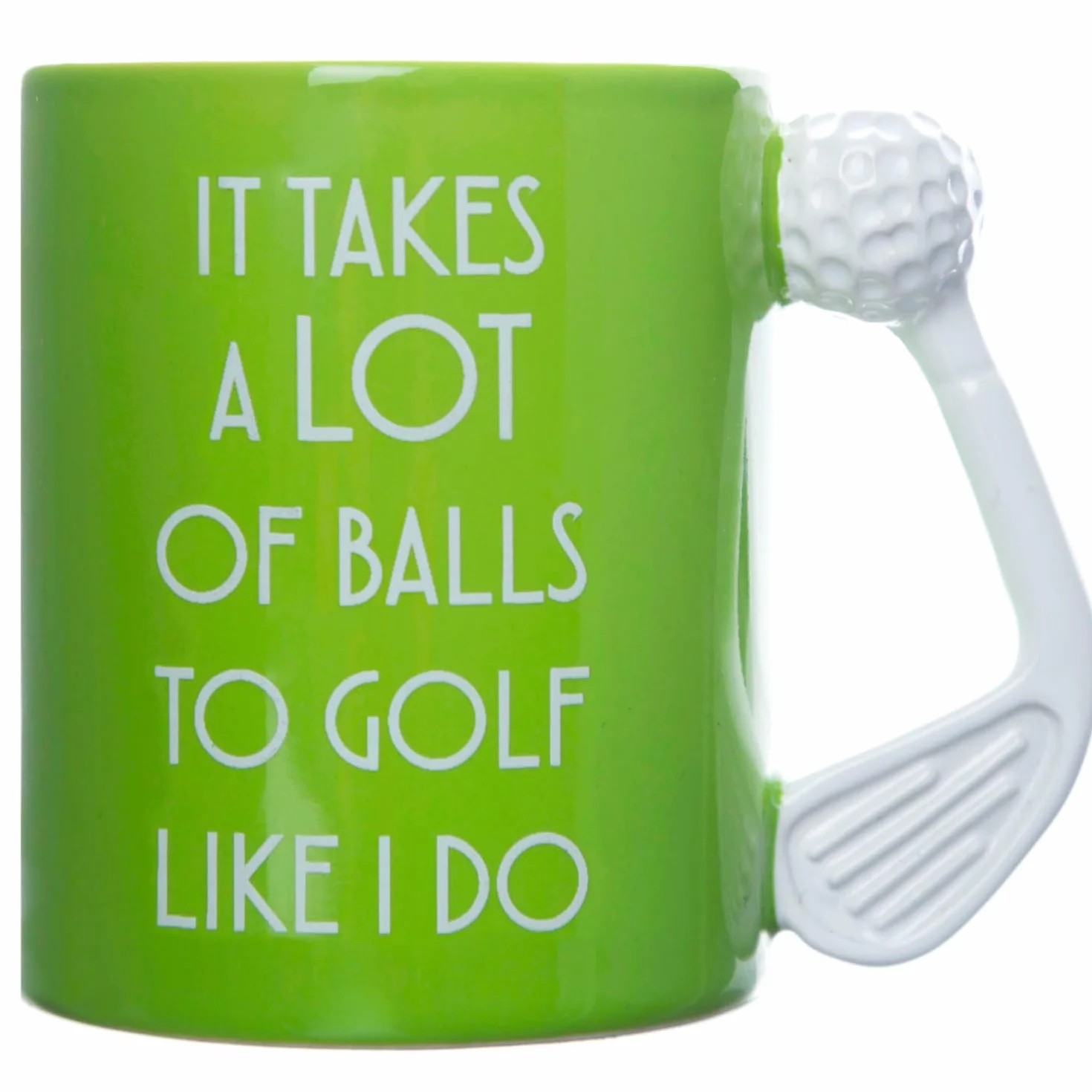 Boxer Gifts Zabawny kubek na prezent golfowy - 'It Takes A Lot Of Balls' - nowość żart prezenty golfowe dla mężczyzn i kobiet - zabawny sekretny prezent od Mikołaja dla golfistów na Boże Narodzenie,