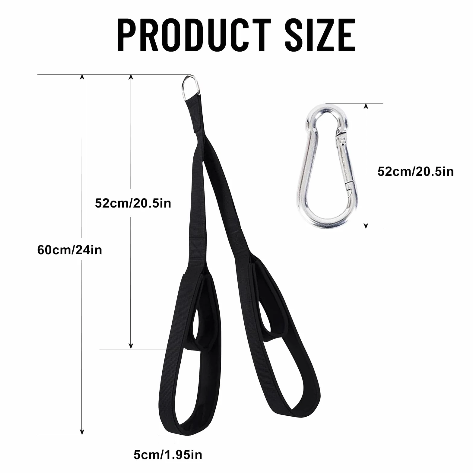Linka Triceps,Akcesoria do siłowni Kabel do trakcji Długi Triceps Dwa Rozmiary W Jednym Triceps Kabel Trakcyjny do Push-Downs, Abs i Facepulls do użytku w domu lub na siłowni