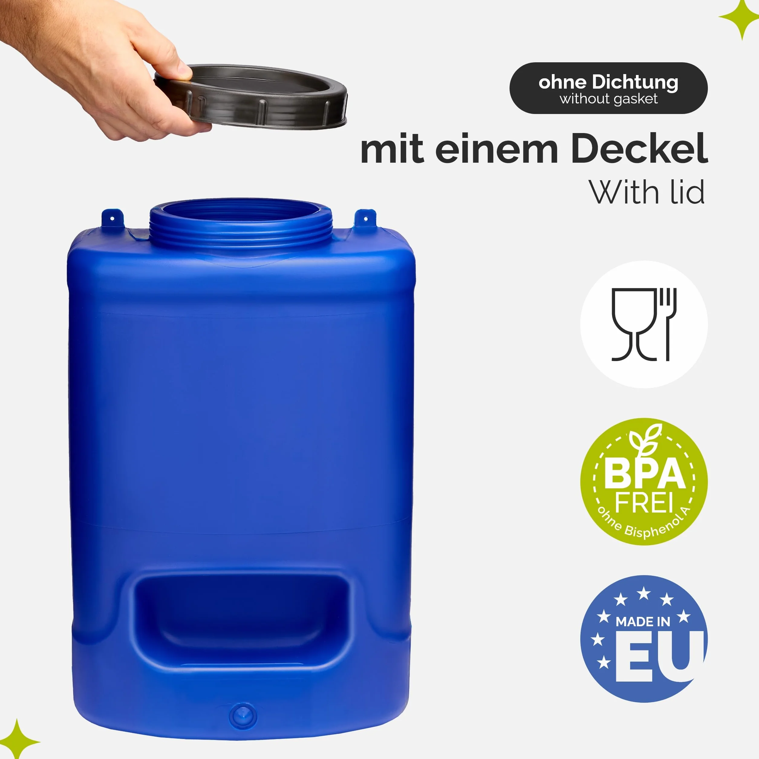 Garronda Kanister na wodę z kranikiem 20 L niebieski kempingowy outdoor