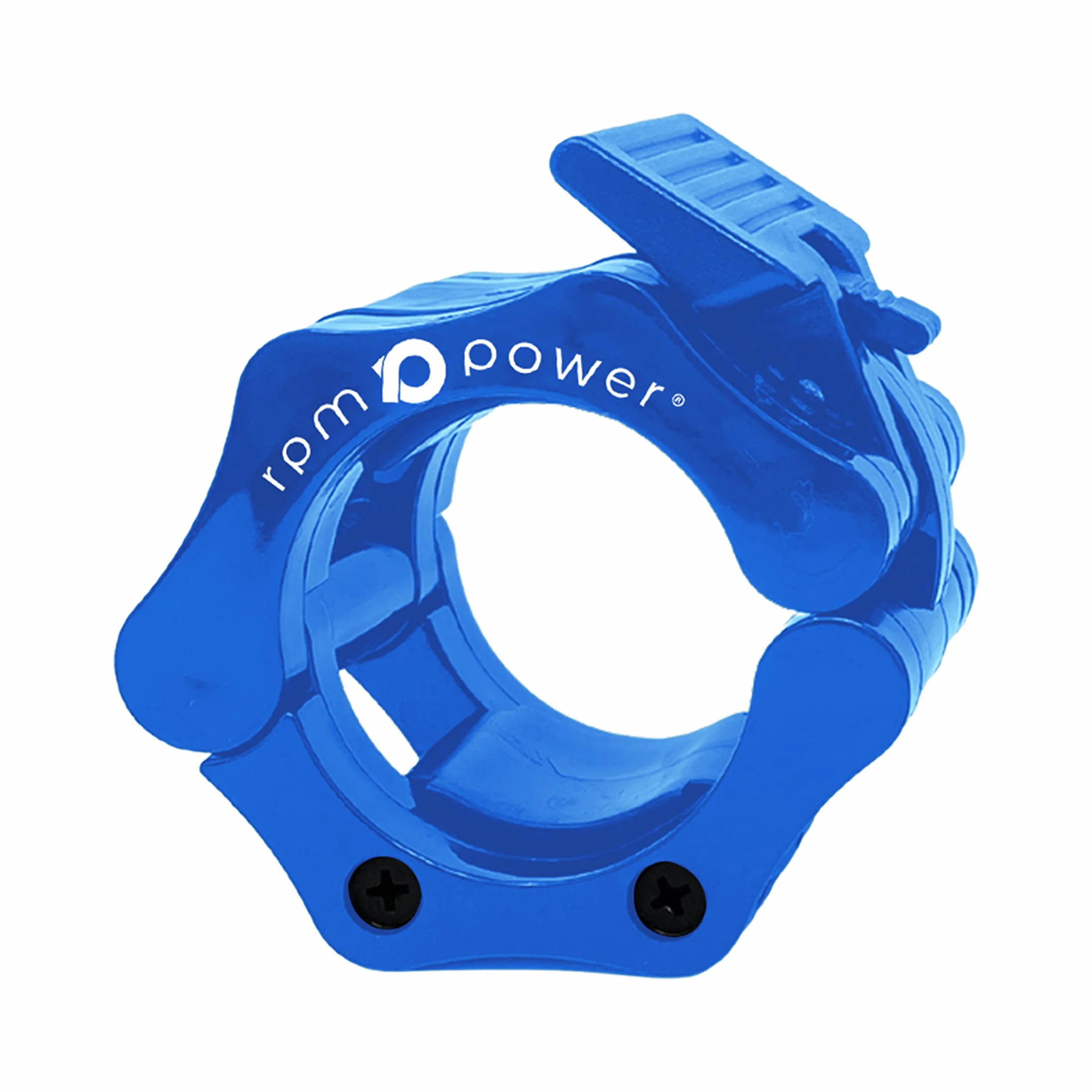 RPM Power Lockjaw Barbell Collars (para) - Zacisk do sztangi Ultra Lock Collars - 2 cale Quick Release (niebieski)