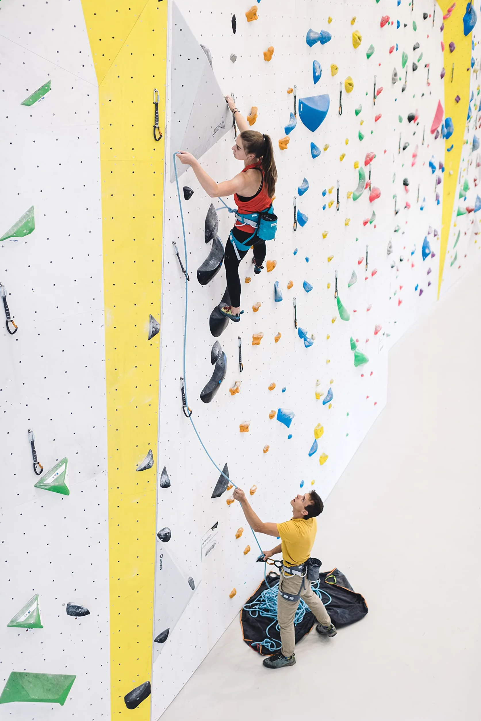 Petzl Corax Pasek wspinaczka niebieski
