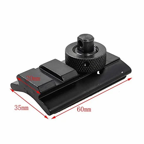 ACEXIER Tactical Airsoft Rifle Polowanie Strzelanie Dwójnóg Weaver Rail Picatinny Adapter 20mm
