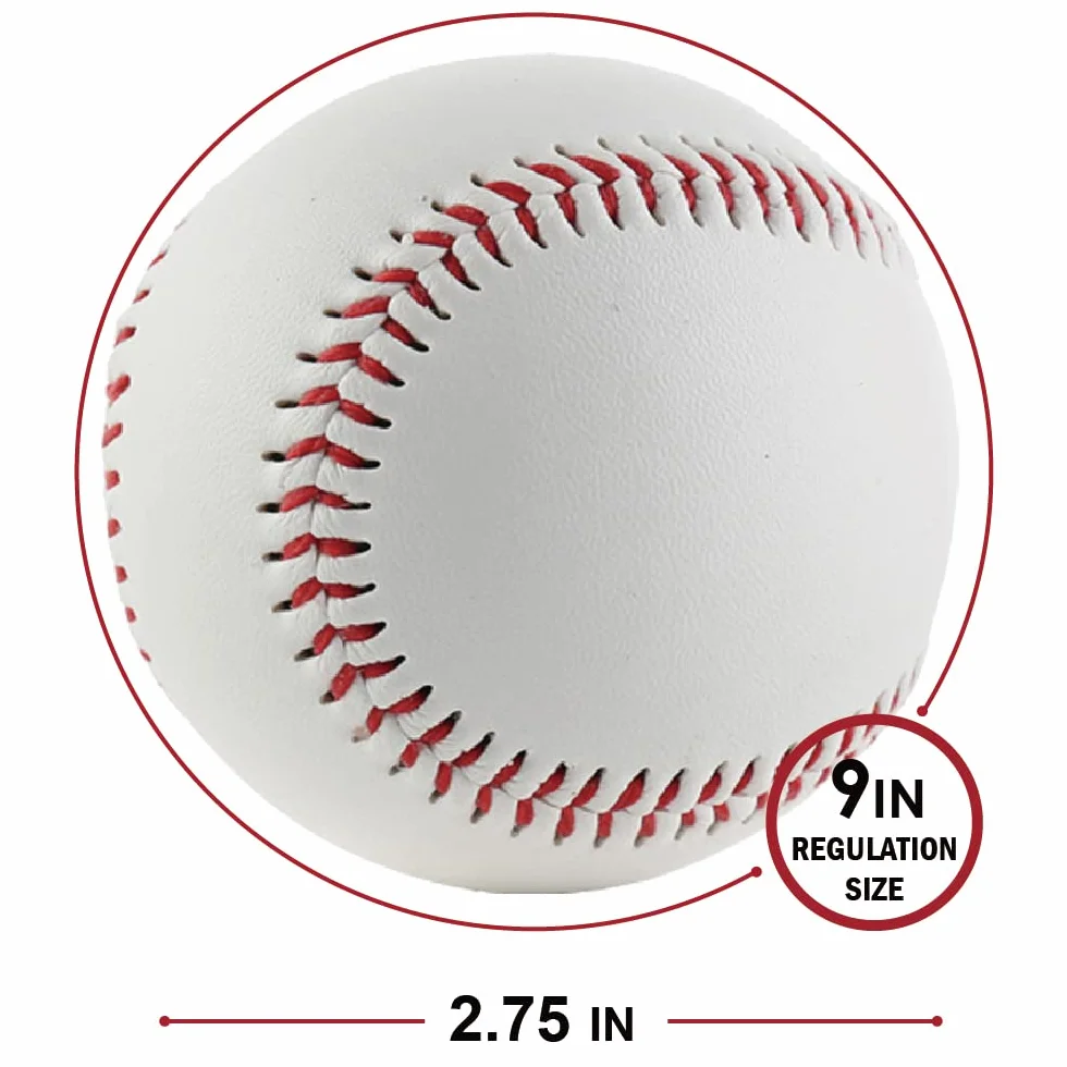 Zestaw do baseballu i softballu z kijem, rękawicą i piłkami — aluminiowy kij 25 cali / 63 cm do nieoficjalnych rozgrywek i treningu odbijania piłki