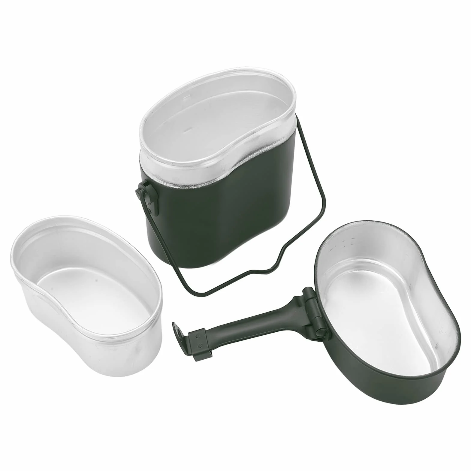 Topyond Wojskowa menażka Antypoślizgowe aluminium spożywcze, odporne na temperaturę 180°C, wielofunkcyjne pudełko na drugie śniadanie na kemping, do użytku wojskowego na zewnątrz