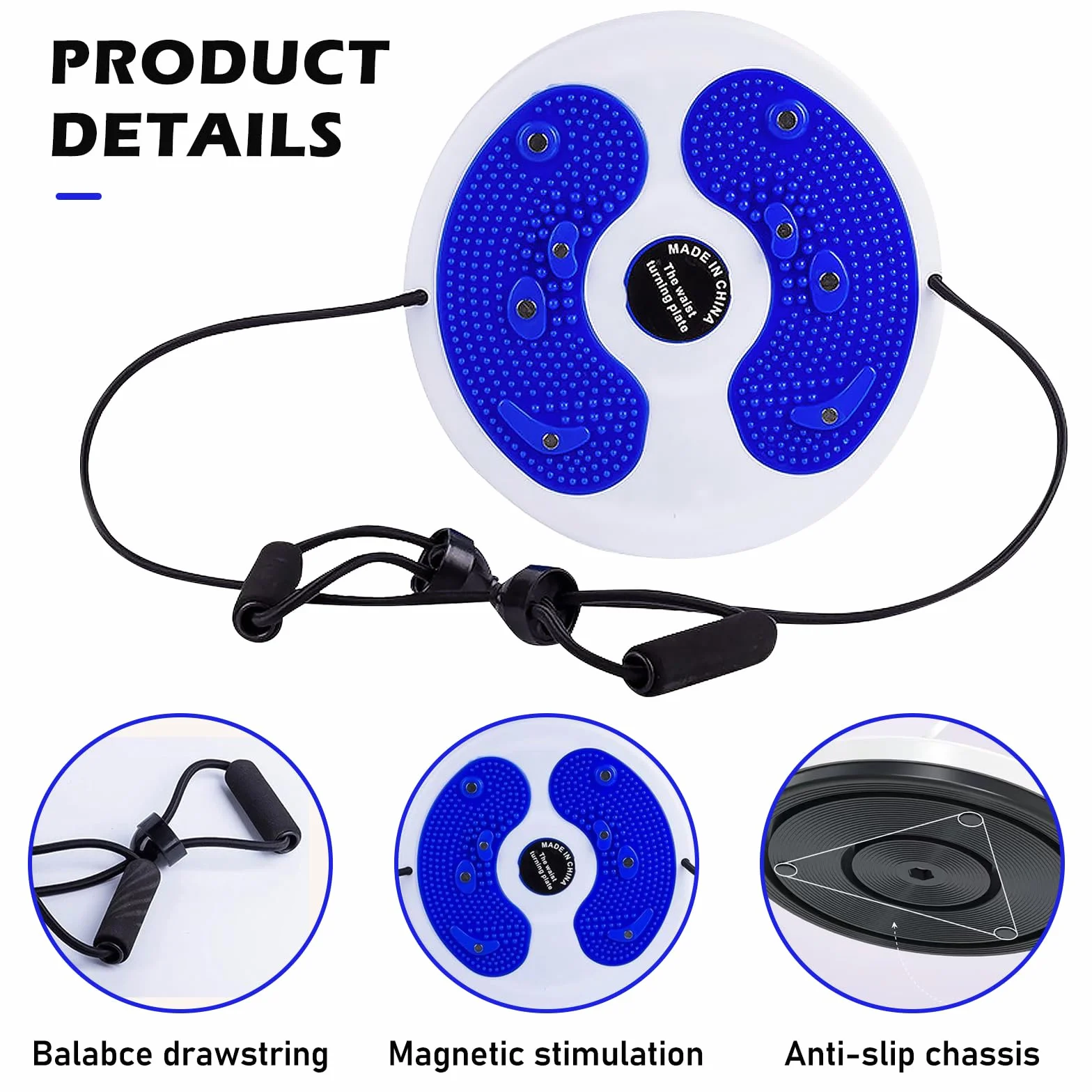 Nizirioo Twist Board Twist Waist, Twist Waist Board Disc Board ze sznurkiem, do fitnessu i ruchu bioder i talii Twist Waist do fitnessu i treningu