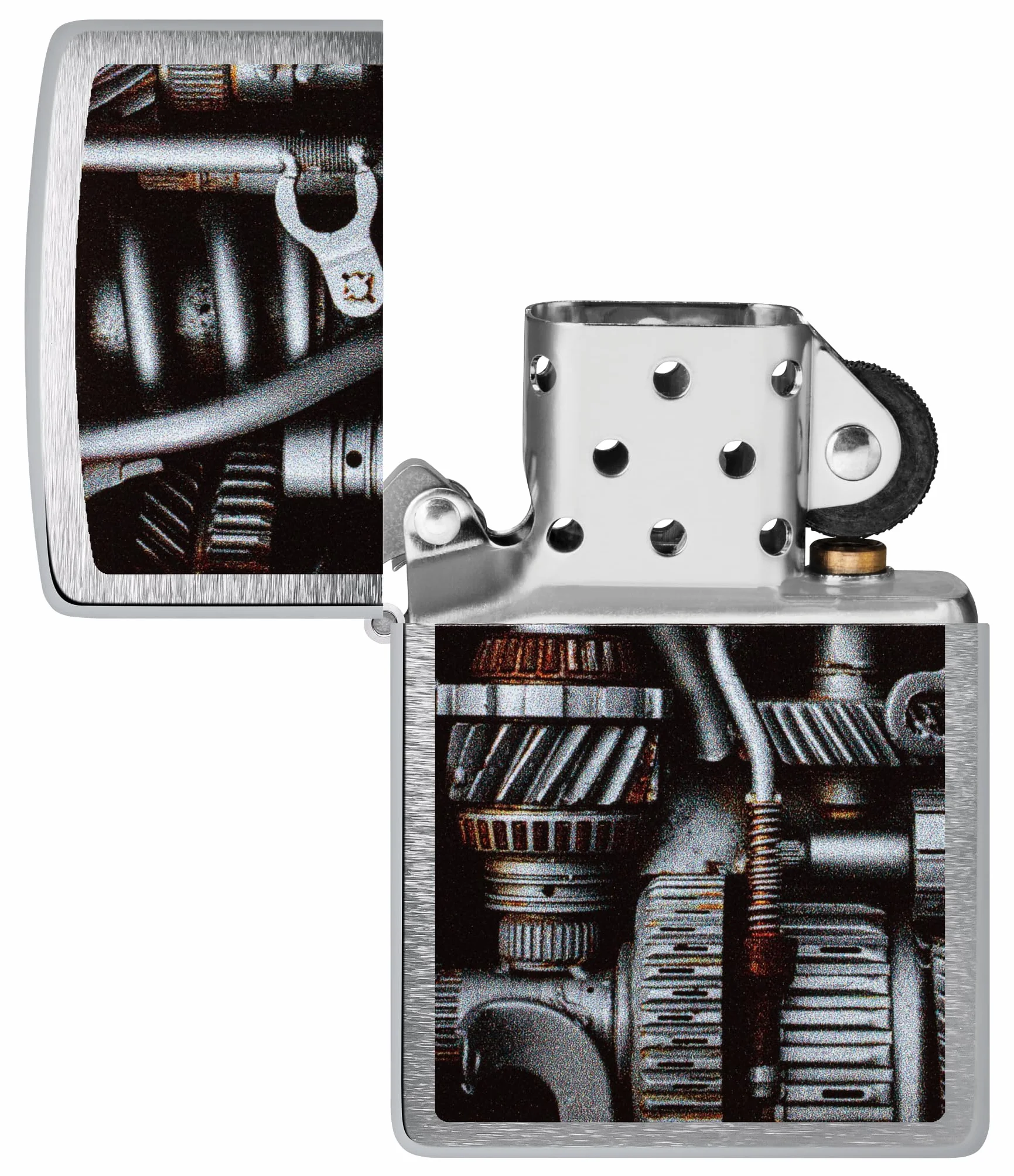 Zippo Zapalniczka Sztormowa Wielokrotnego Użytku Szczotkowany Chrom Brushed Chrome
