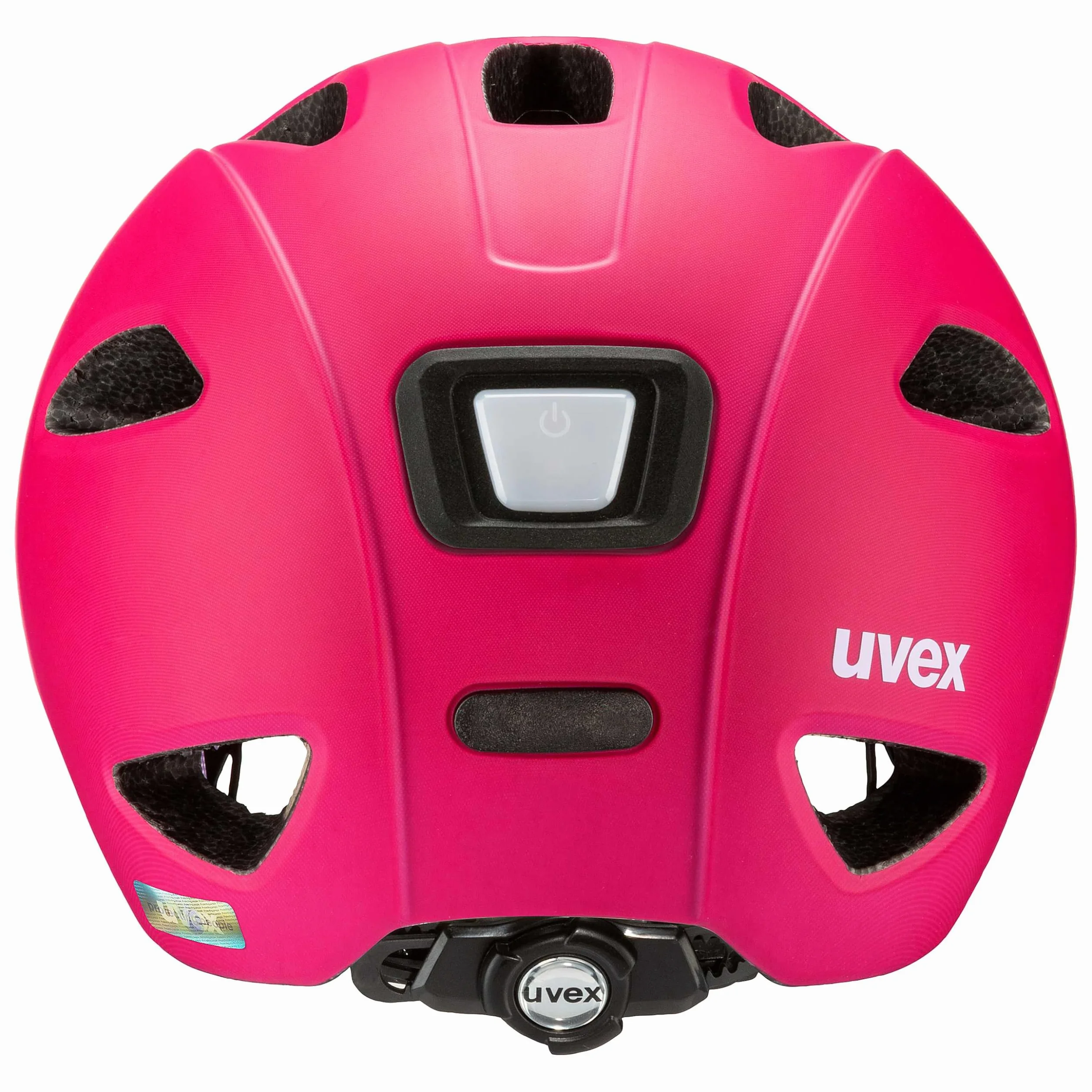 uvex oyo - lekki kask rowerowy dla dzieci - indywidualna regulacja wielkości - możliwość zainstalowania światła LED - berry - purple matt - 45-50 cm