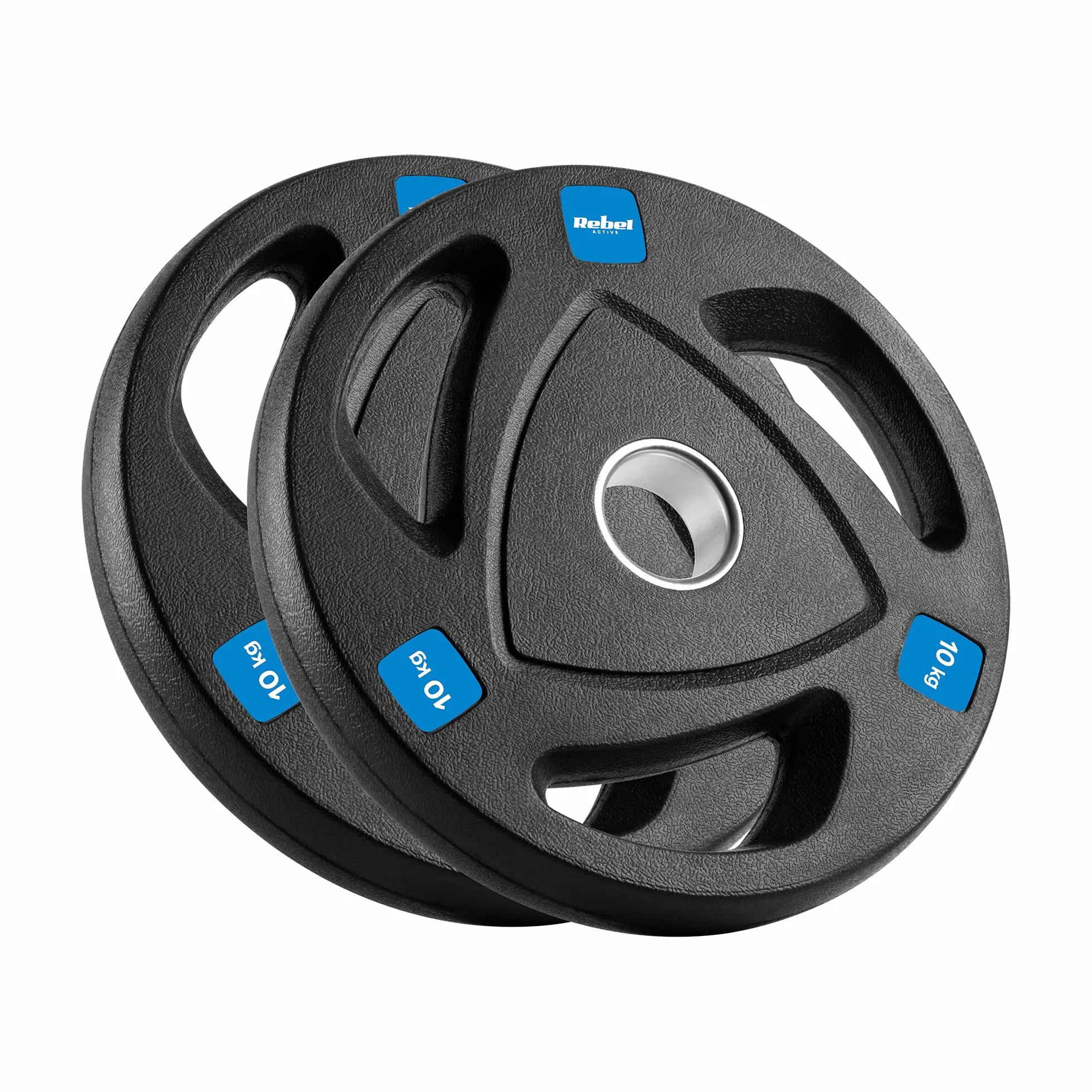 Rebel Zestaw Obciążeń Żeliwnych Gumowanych 2x10kg Otwór Olimpijski 51mm RBA-2110