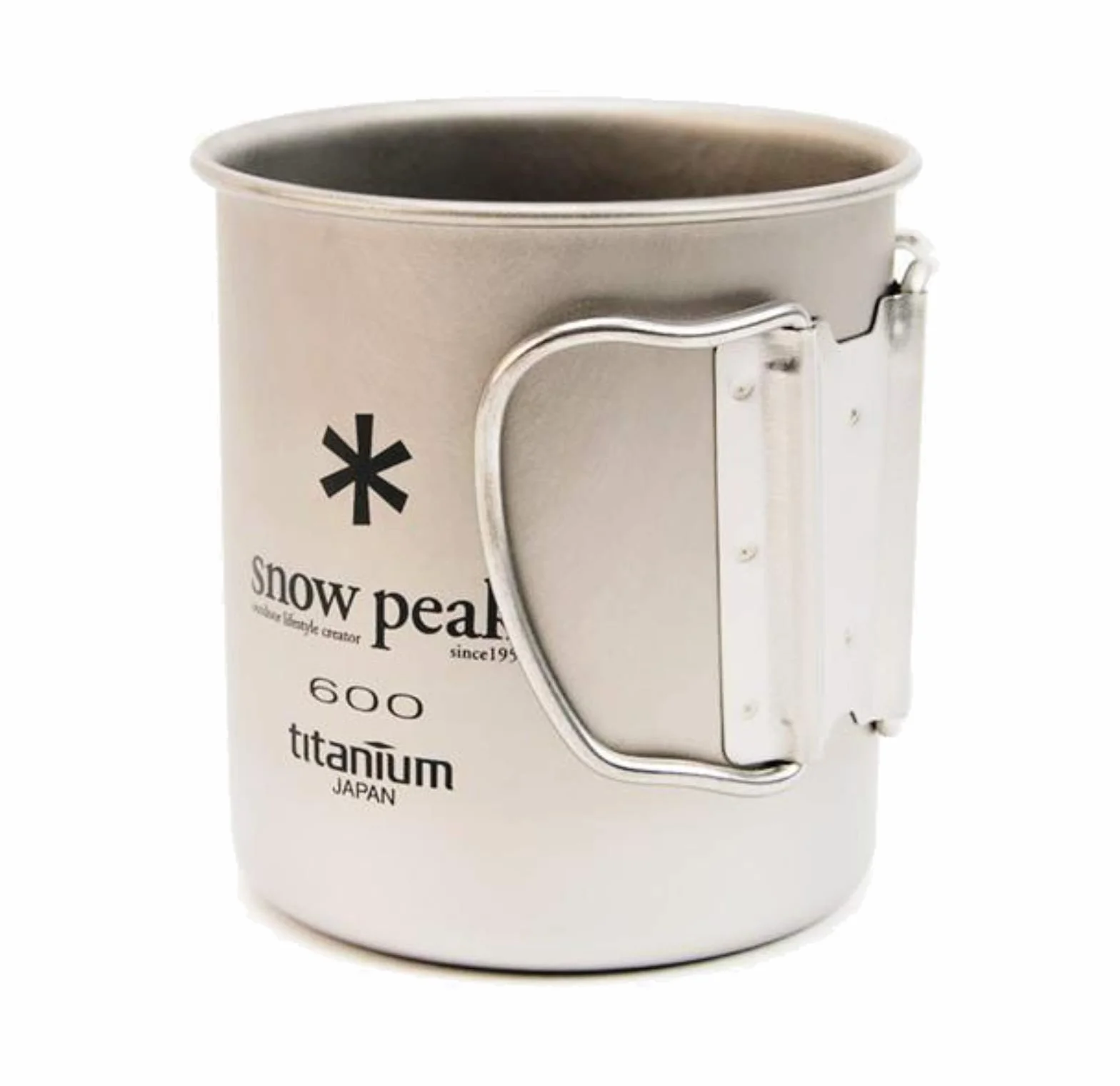 Snow Peak Titanium Cup 600 zastawa stołowa kempingowa szary