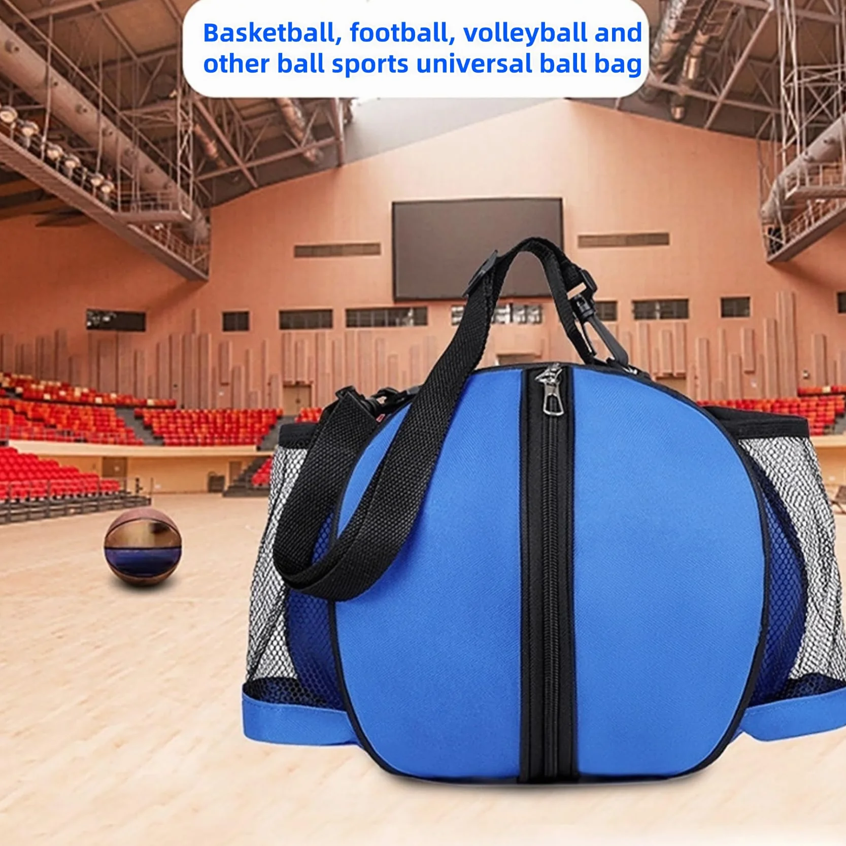 Torba do koszykówki, koszykówki, piłki nożnej, siatkówki, torba na ramię, torba treningowa, torba do przechowywania z paskiem na ramię, dla dorosłych i dzieci