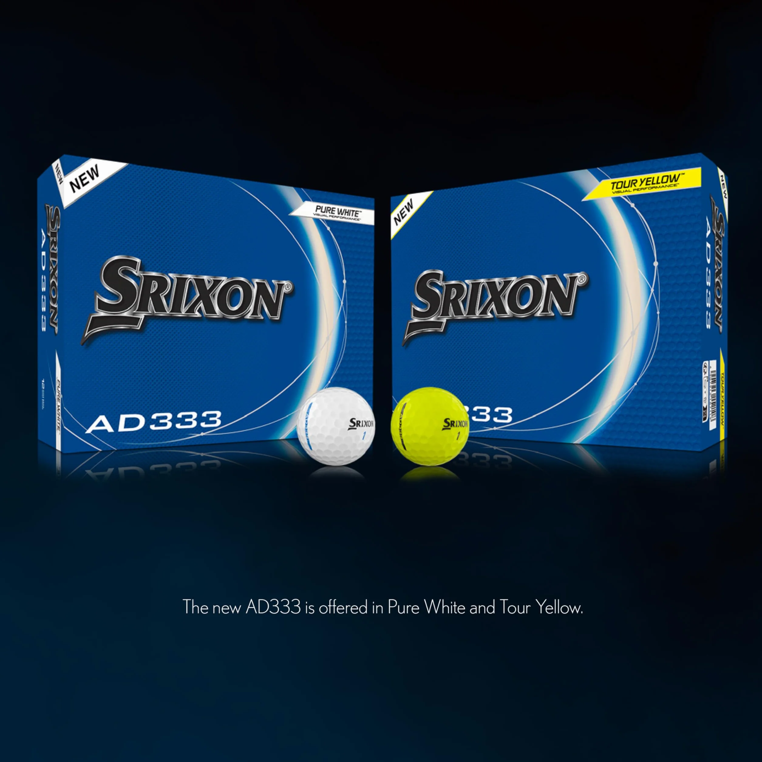 Srixon AD333 11 - Piłki golfowe o wysokiej wydajności i prędkości - niska kompresja - dla spójności i kontroli - linia wyrównująca - akcesoria golfowe premium i prezenty golfowe, białe