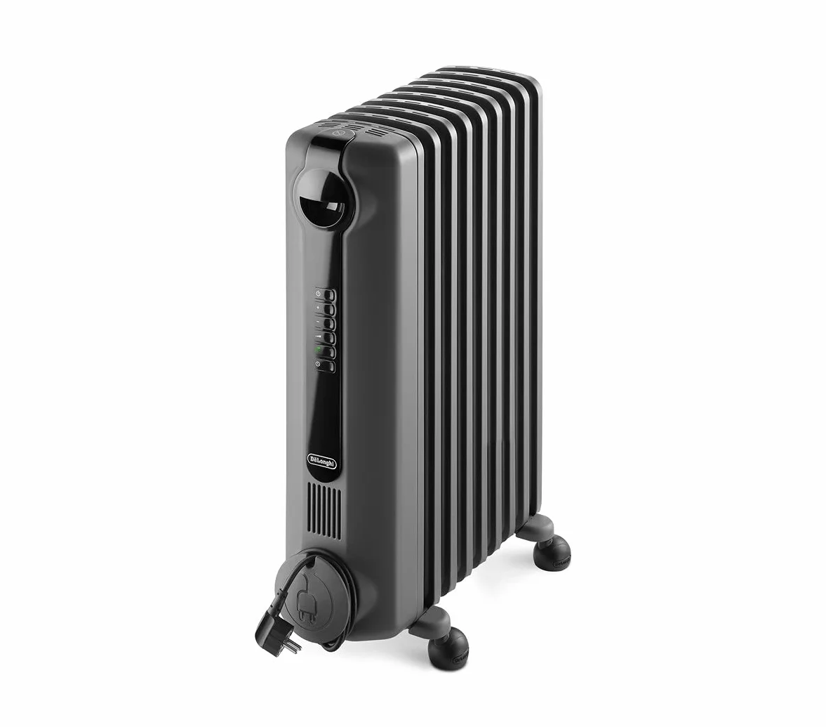 De'Longhi Radia S grzejnik olejowy 2000W do 60 m3, LED, timer, termostat bezpieczeństwa