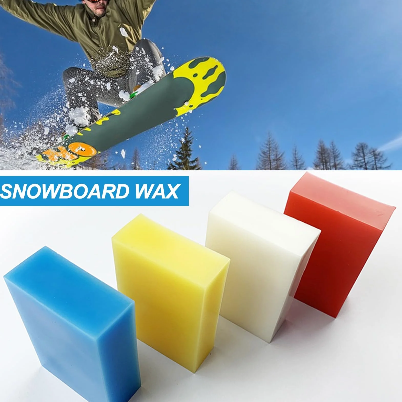 Uniwersalny wosk do nart i snowboardu, wosk blokujący śnieg do ochrony nart i snowboardu