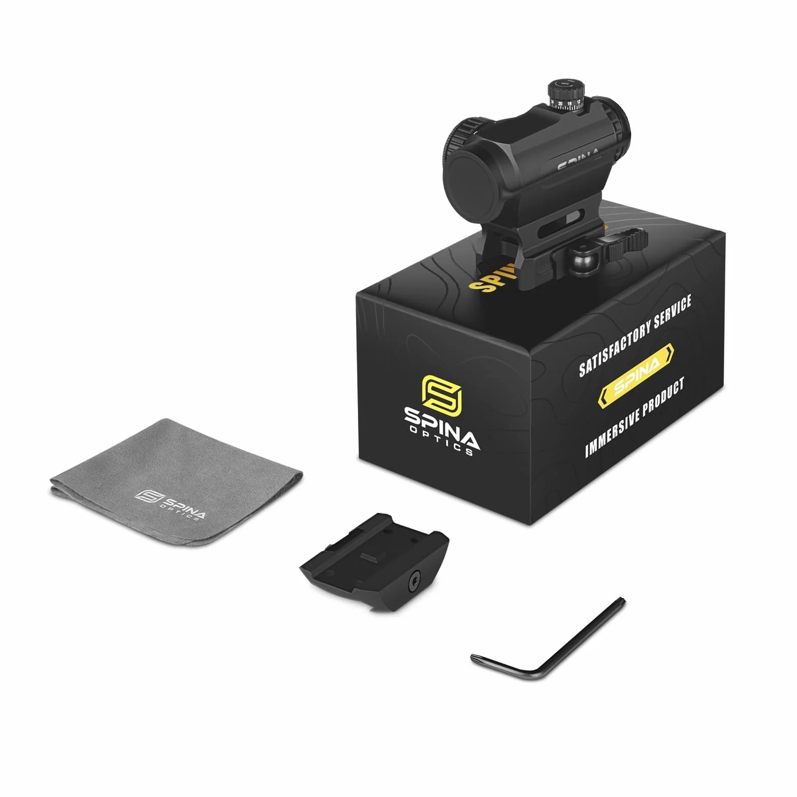 SPINA OPTICS KT-20 Red dot do karabinu 1x20mm Celownik kolimatorowy 2 MOA z mocowaniem QD