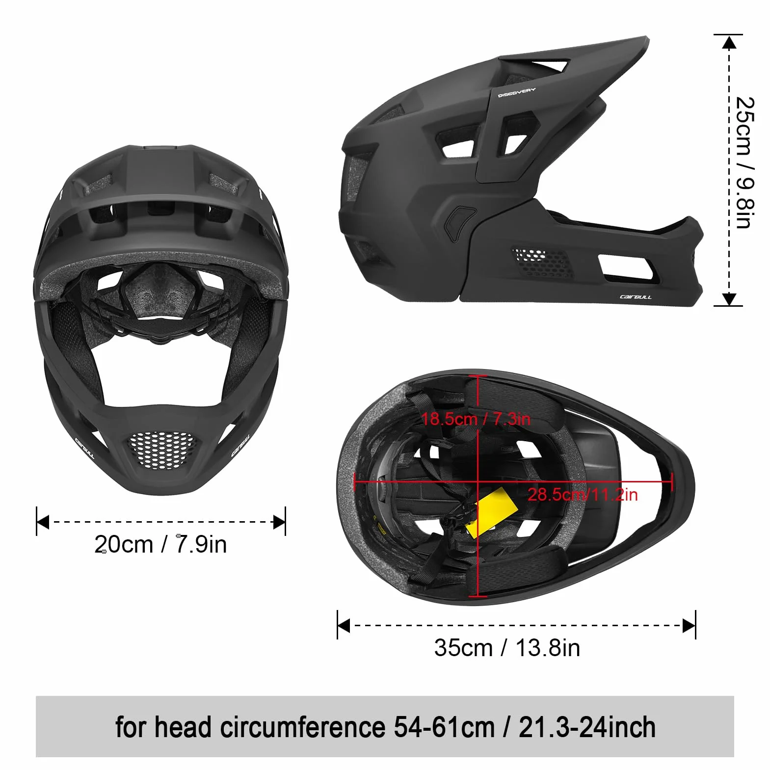 BMX Kask BMX Kask rowerowy górski z odpinaną osłoną podbródka i wizjerem AG+ Paski Silver Ion RS1 MICRO System regulacji do jazdy na rowerze górskim i kolarstwa