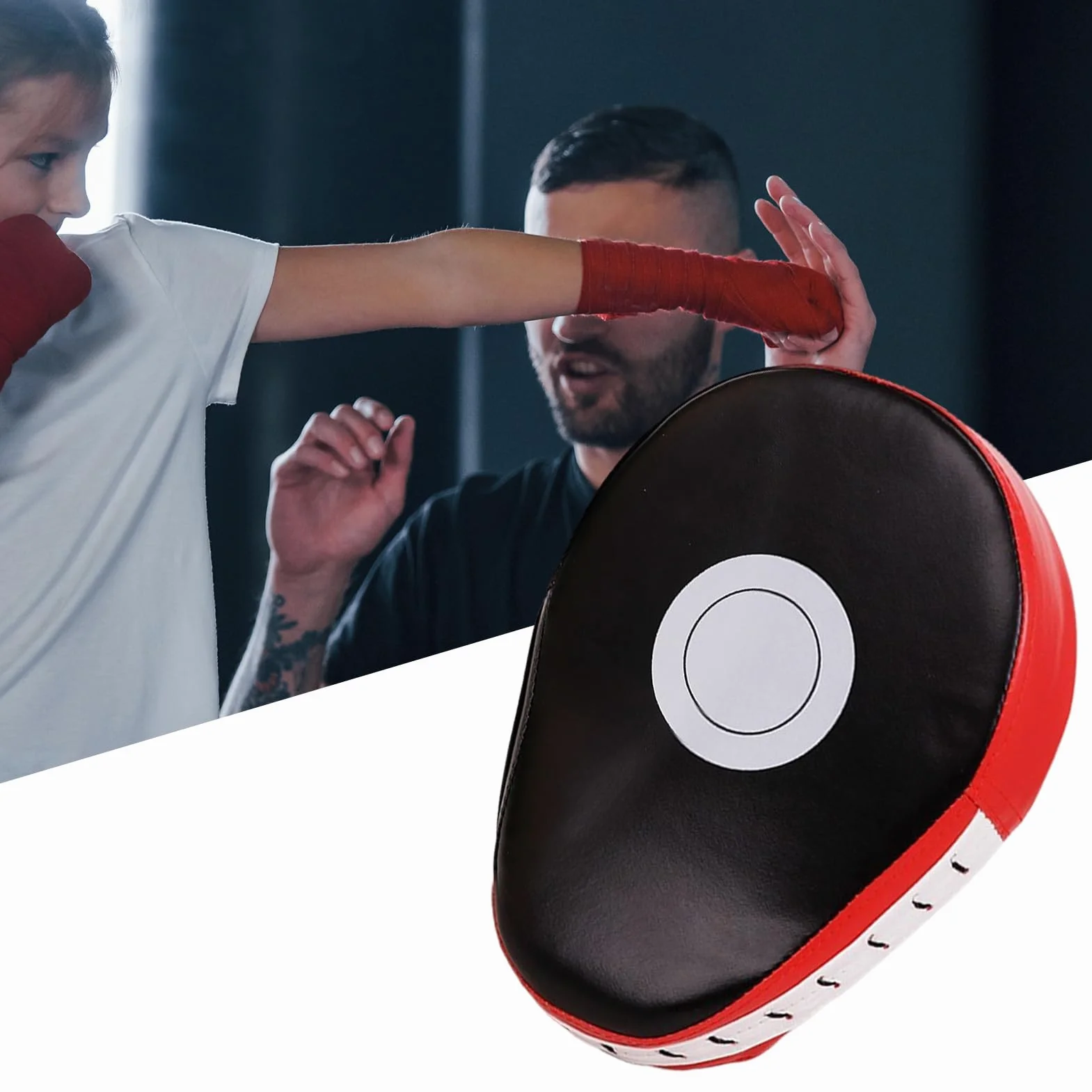 Rękawice Bokserskie, Zakrzywione Pogrubione Poduszki MMA Cel Do Boksowania, Absorbujące Wstrząsy Sprzęt Treningowy Do Boksowania Rękawice Dla Dorosłych I Dzieci, Do Użytku W Domu, Siłowni