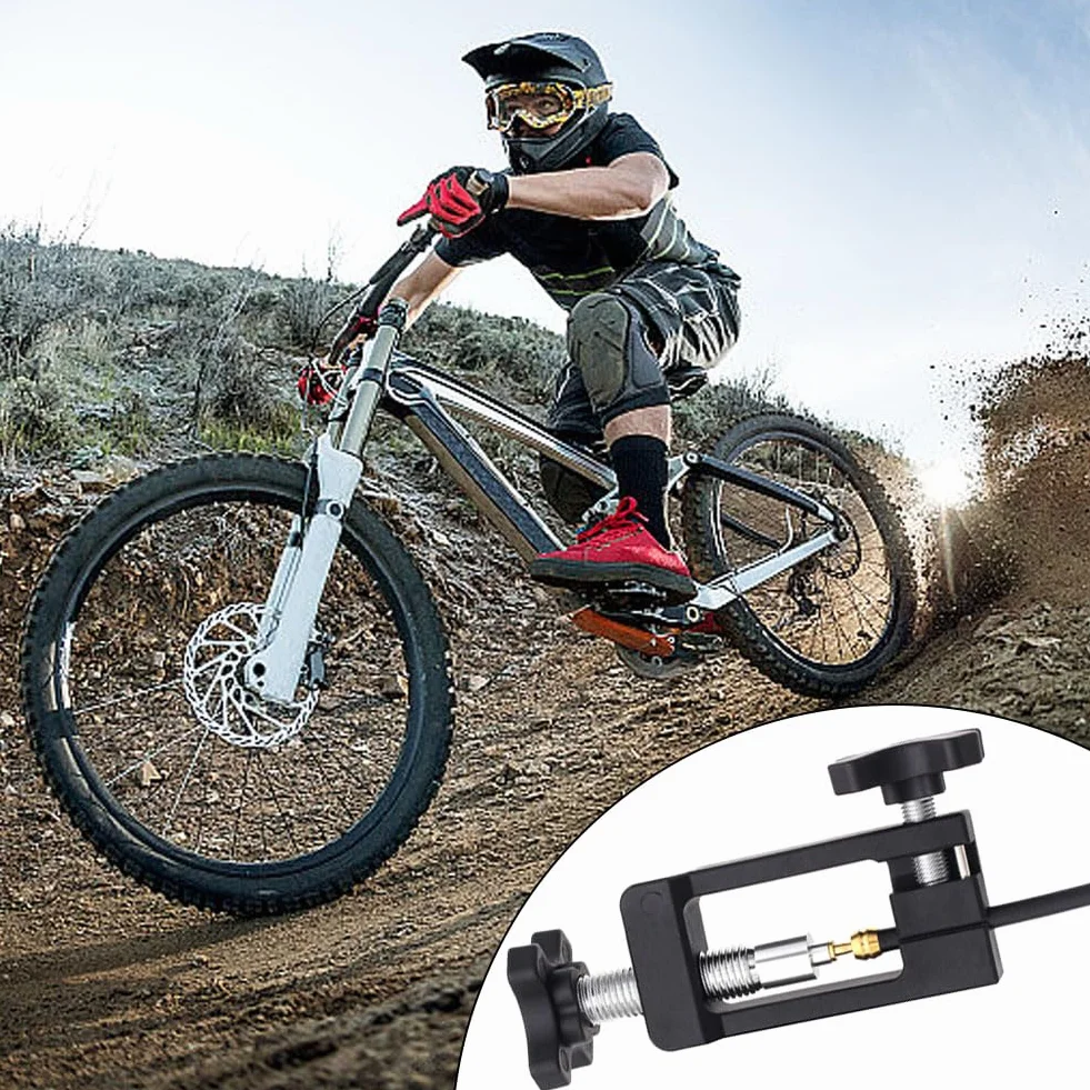LightBeacon Narzędzie do wkładania igły rowerowej, narzędzie do wkładania węża hydraulicznego z rurą hydrauliczną z nożem do roweru szosowego MTB