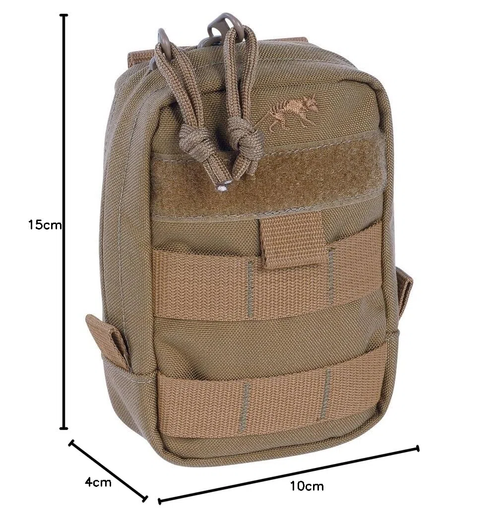 Tasmanian Tiger TT Tac Pouch 1 Dodatkowa kieszeń do plecaka EDC, z systemem Molle i powierzchnią na naszywki, brązowa (Coyote Brown, 15 x 10 x 4 cm
