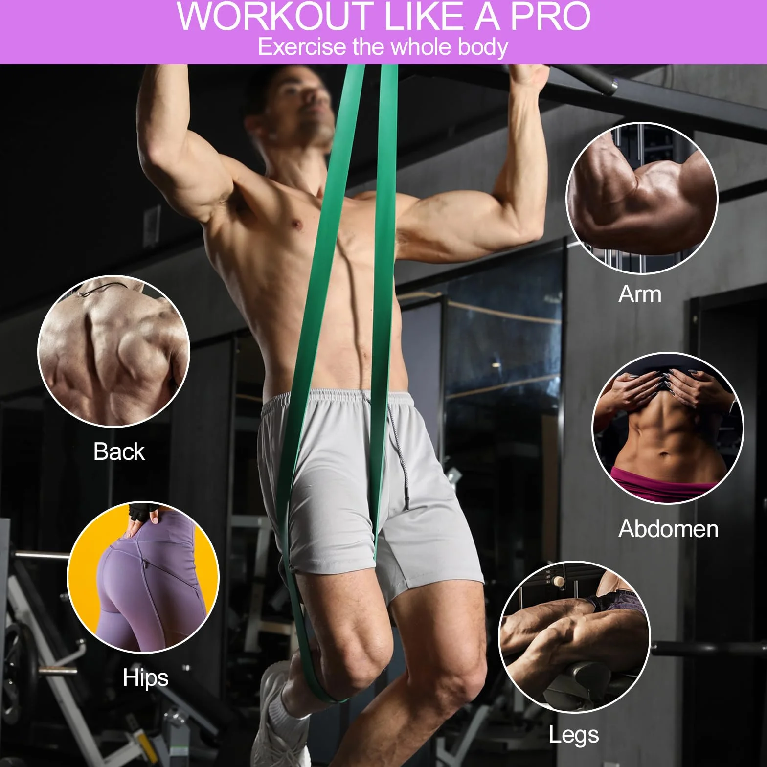 Newpop Taśmy Oporowe do Fitnessu