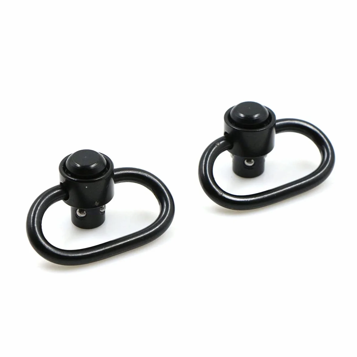 Sling Swivels QD Swivel Clip Loop Strap Quick Release obrotowe kółka 1,25 cala taktyczna klamra 4 szt. czarne