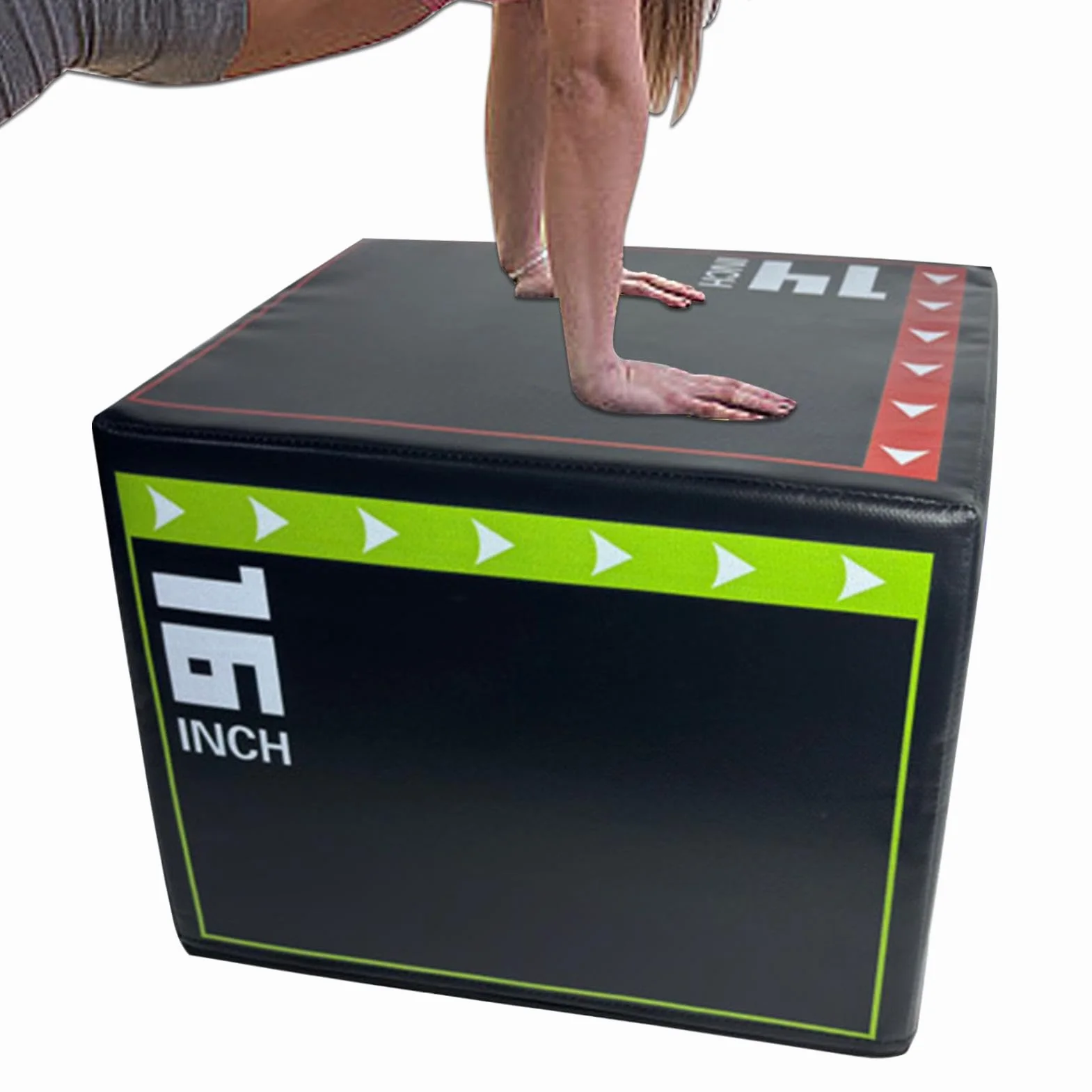 Skoki na siłownię domową, wstrząsoodporne wielofunkcyjne pudełko pyłu 40 x 30 x 35 cm, odporny na zużycie sprzęt fitness do treningu i ćwiczeń w domu, gąbka EPE