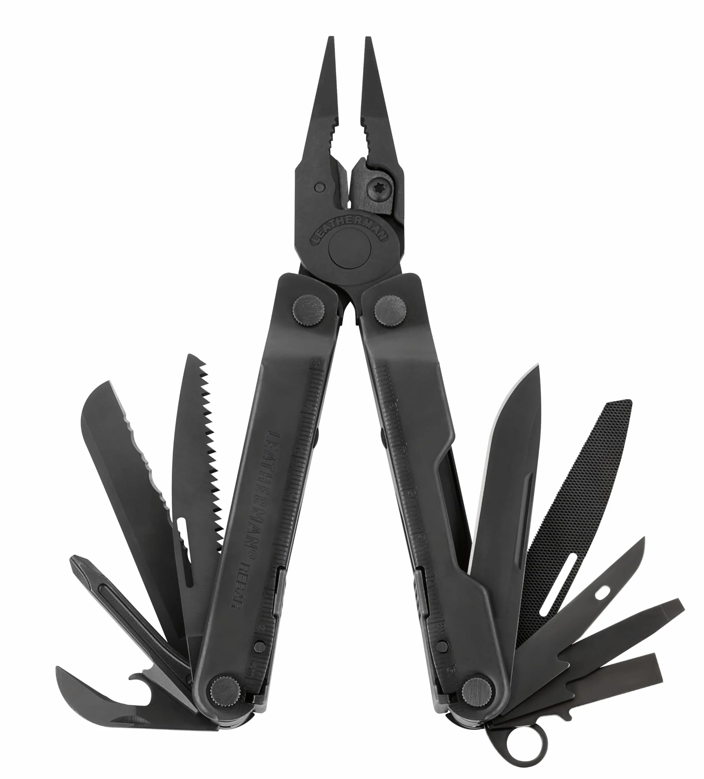 Leatherman Rebar Multitool 17 Narzędzi Czarna Stal Nierdzewna Czarny