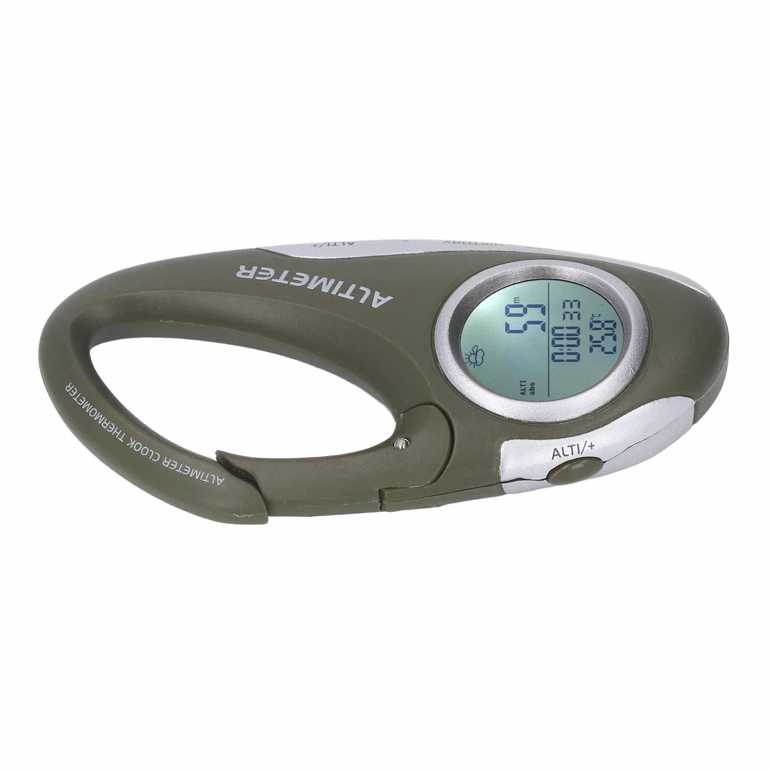 Cyfrowy Barometr Wysokościomierz Kompas z Termometrem LCD, ABS, CR2032