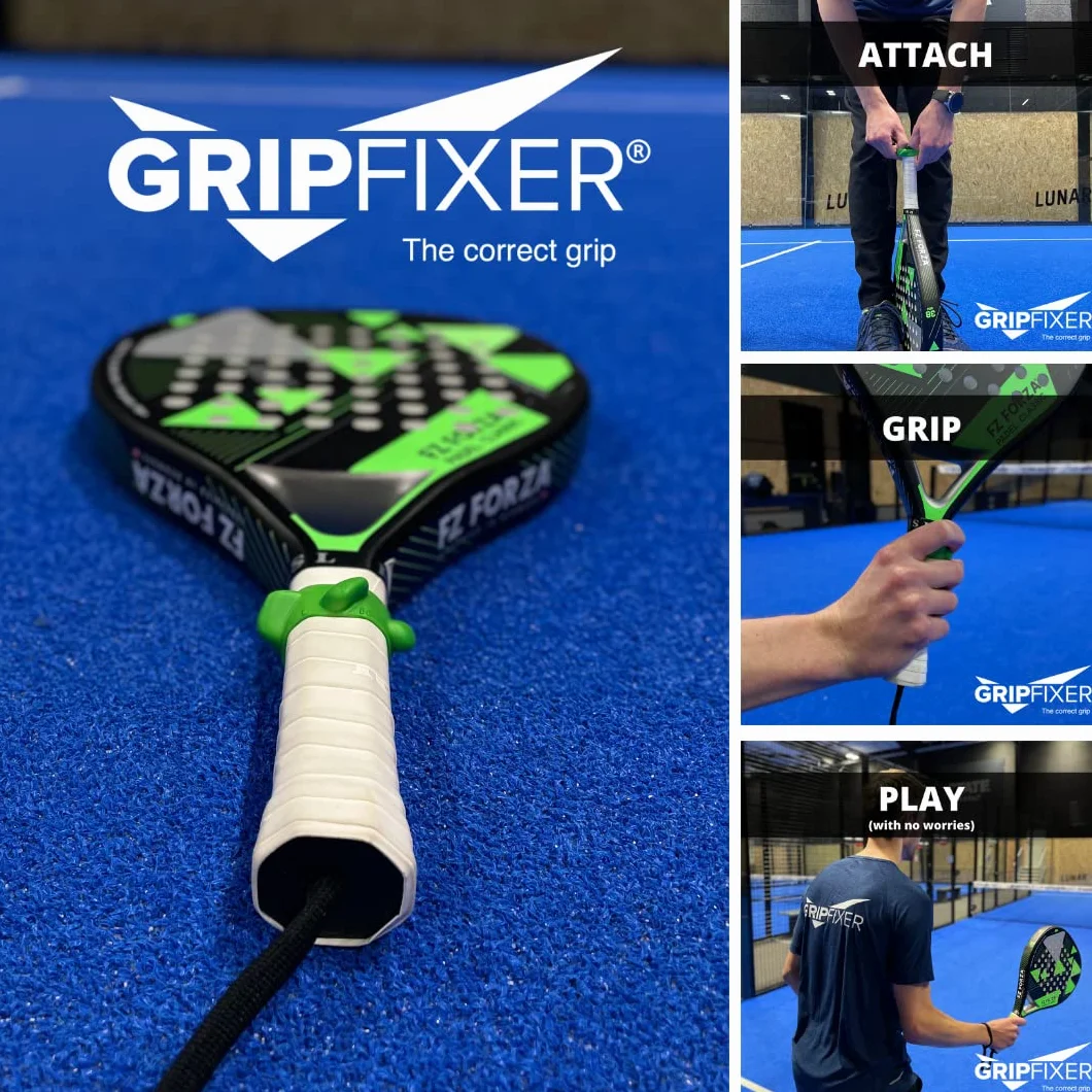 Padel | Ensures The Correct Grip | The Ultimate Training Equipment & Teaching Aid | Danish Innovation | Small-Left