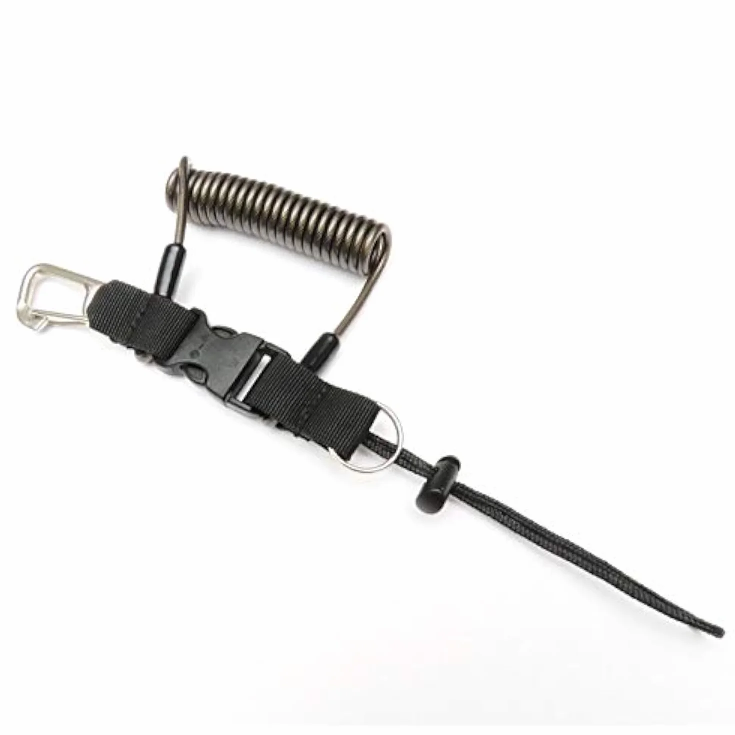 Namvo Smycz do nurkowania Heavy Duty Spring Coil z latarką Anti Lost Rope Line