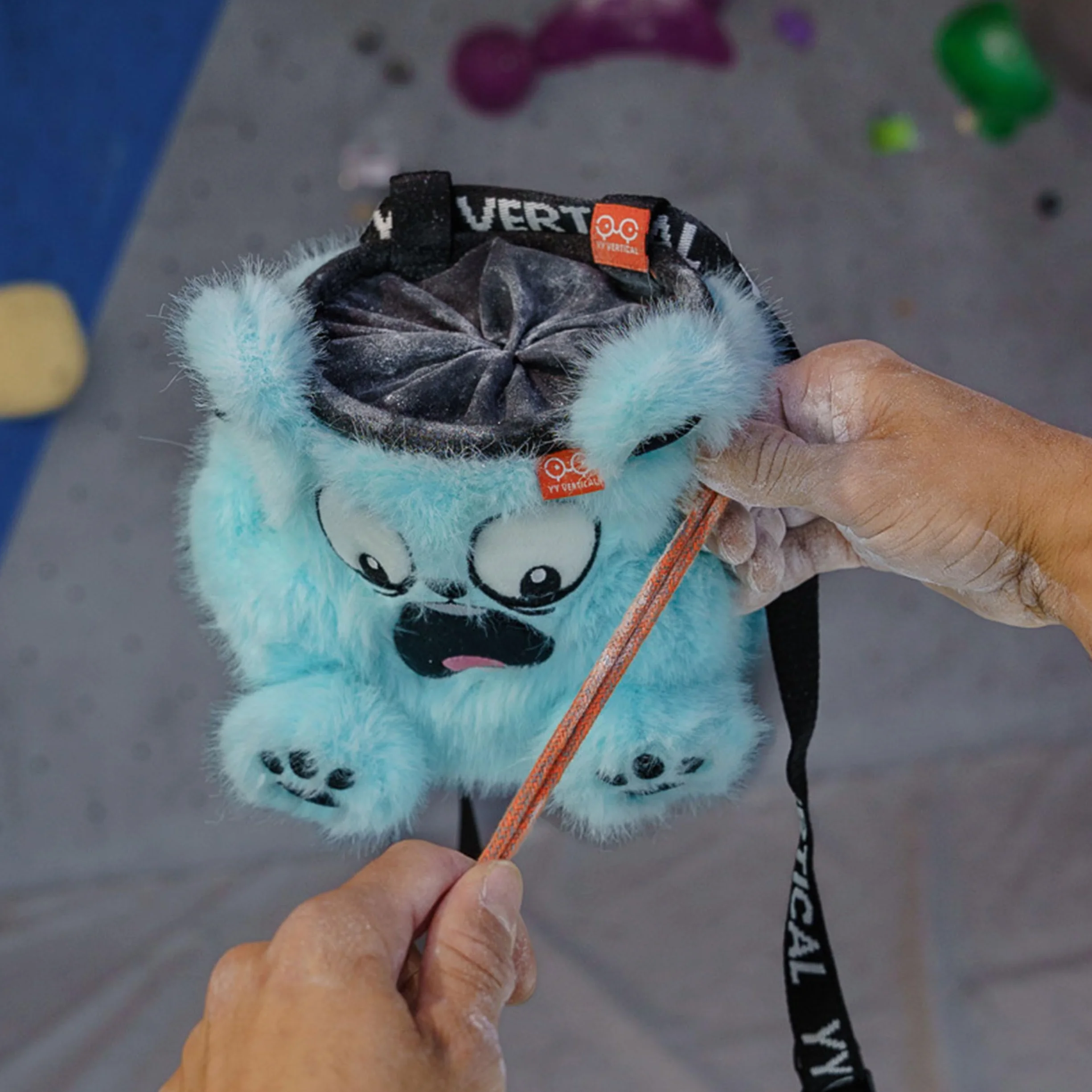 YY Vertical Torba na kredę do wspinaczki skałkowej, idealna zarówno dla dorosłych, jak i dzieci, torba na kredę do boulderingu, urocza torba na kredę dla miłośników gór, woreczek na kredę