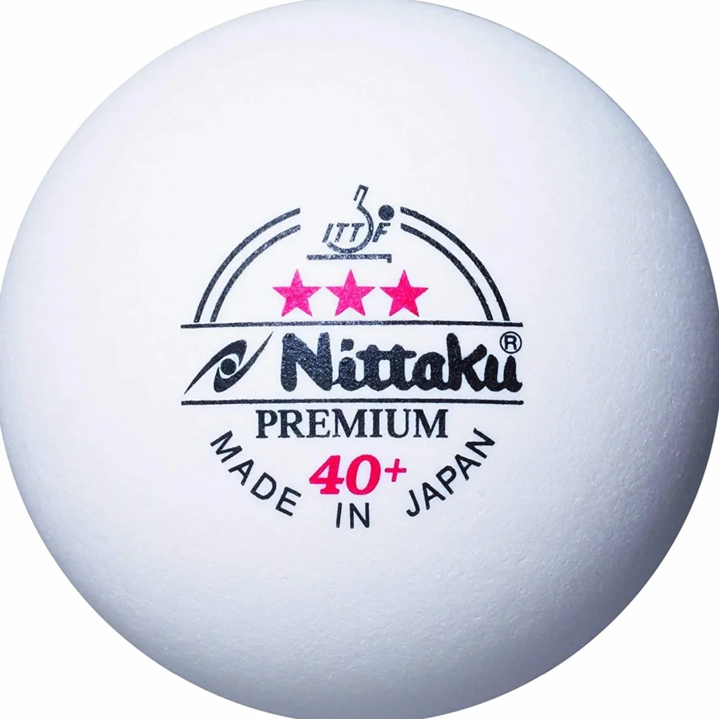 Nittaku Premium 3-gwiazdkowe piłki do tenisa stołowego białe 3 sztuki