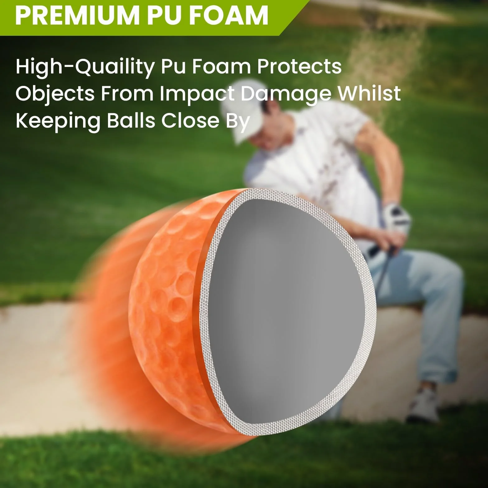 FINGER TEN Piłki do ćwiczeń golfowych 12 sztuk niebieskie