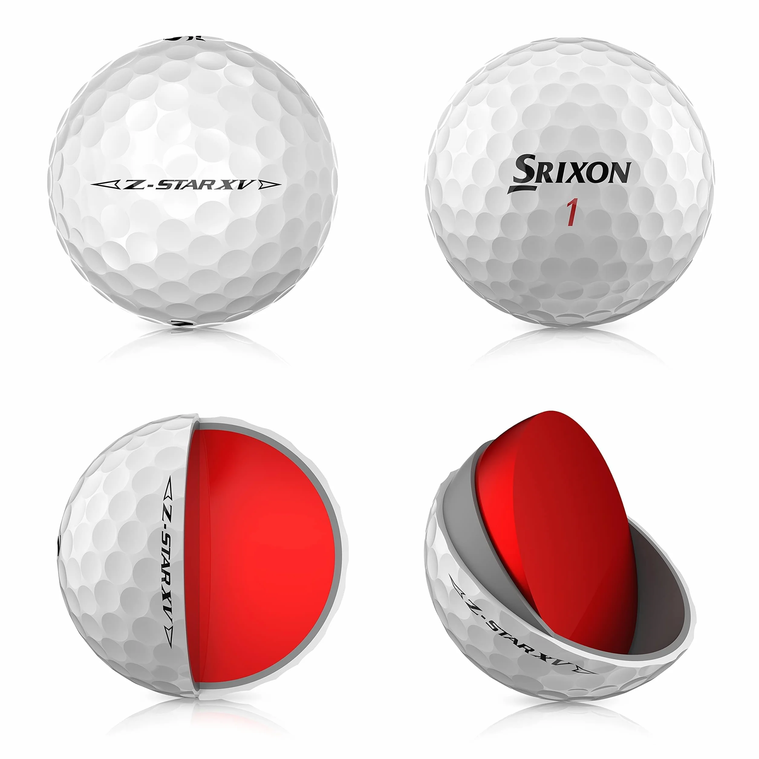 Srixon Z Star XV 8, tuzin piłek golfowych premium, poziom wycieczek, wydajność, uretan, 4 sztuki, akcesoria golfowe premium i golf