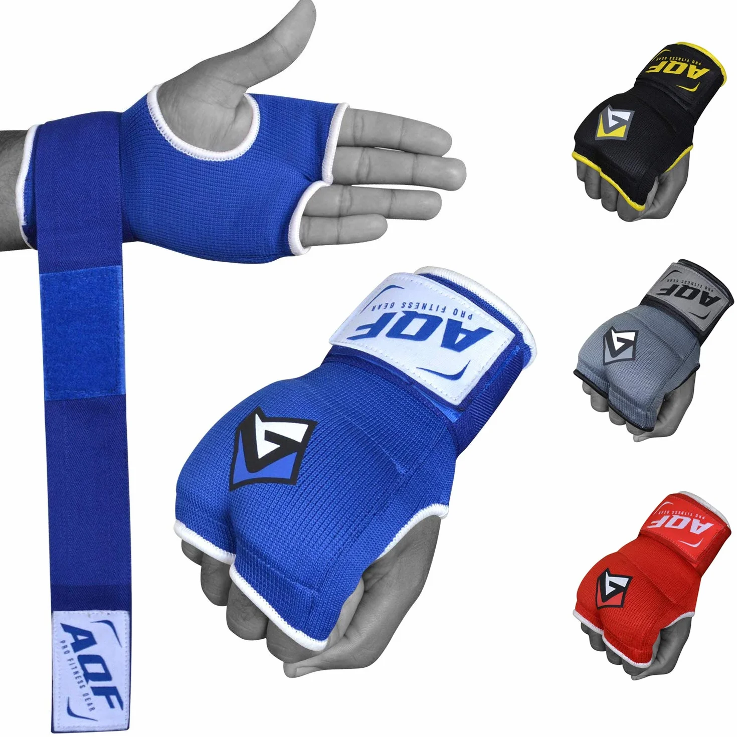 AQF Wewnętrzne Rękawice Bokserskie MMA Bandaże Rękawice Żelowe Rękawice Bokserskie Muay Thai Stretch V2