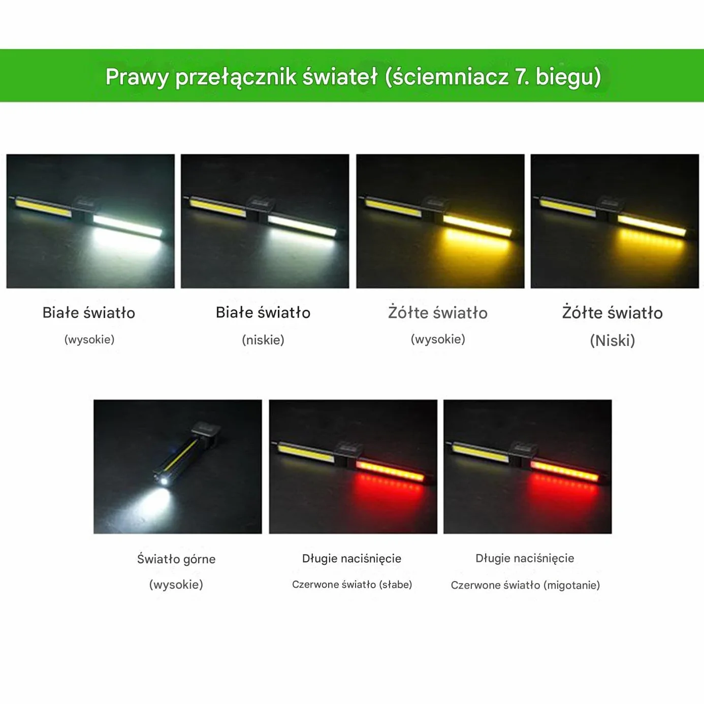 Gym Lamp Light, Waterproof Led Flashlight, 17.8x5.2x3.2cm/7.01x2.05x1.26 Inches 7-Grade Dimming, Rechargeable 180-Degree Folding Worklight, Magnet Hook, for Outdoor, Gardening