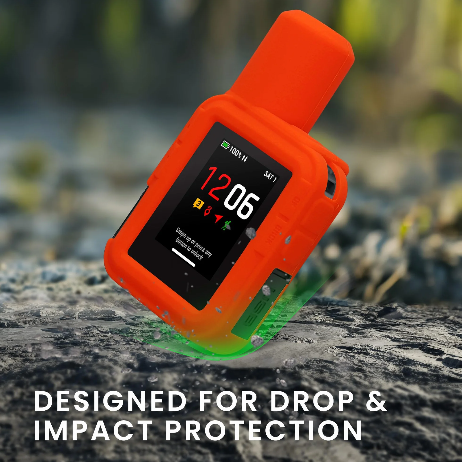 kwmobile Etui ochronne do Garmin inReach Mini 3 / Mini 3 Plus, pomarańczowe